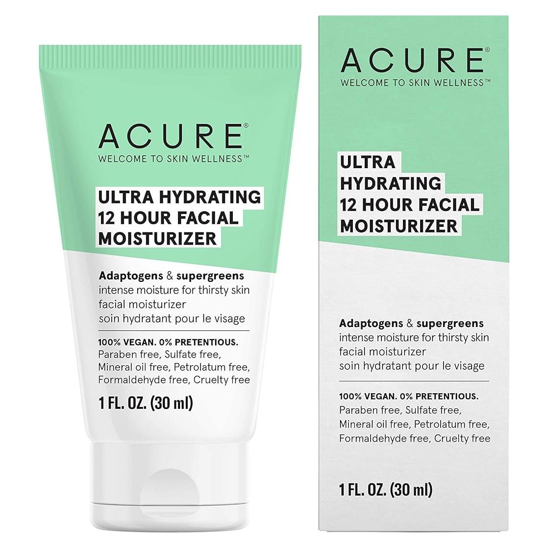 Crema Facial Ultra Hidratante 12 Horas Acure 50 ml Vegana