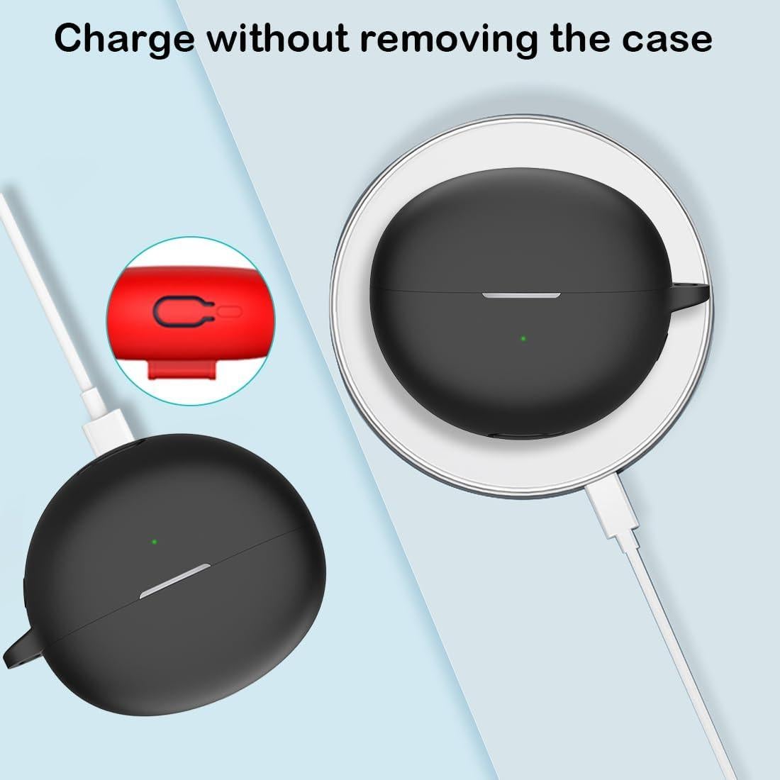 Funda USTIYA para Huawei FreeClip Silicona Protección Total