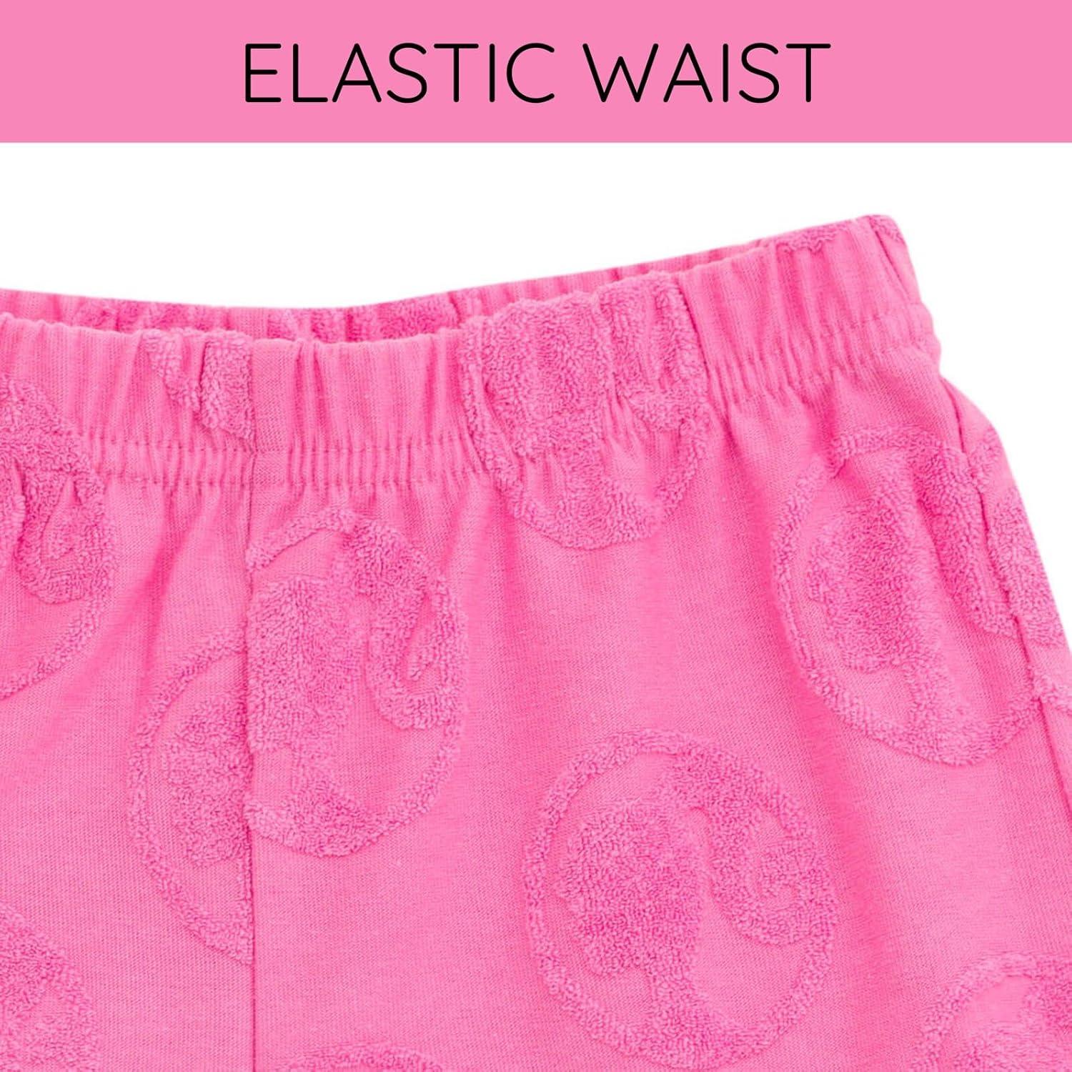 Conjunto Barbie Camiseta y Pantalones Cortos 4T Rosa