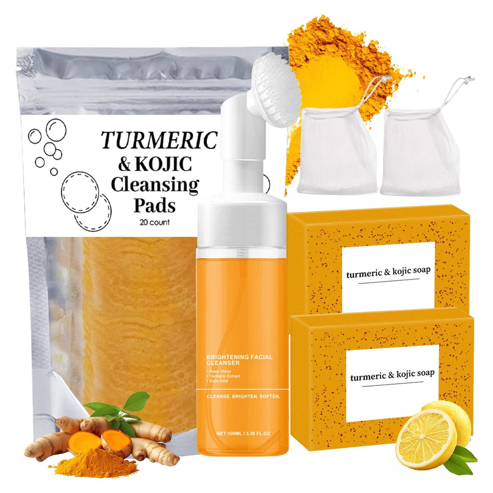 Juego de Cuidado Facial de Cúrcuma Marojeif - 3 Piezas