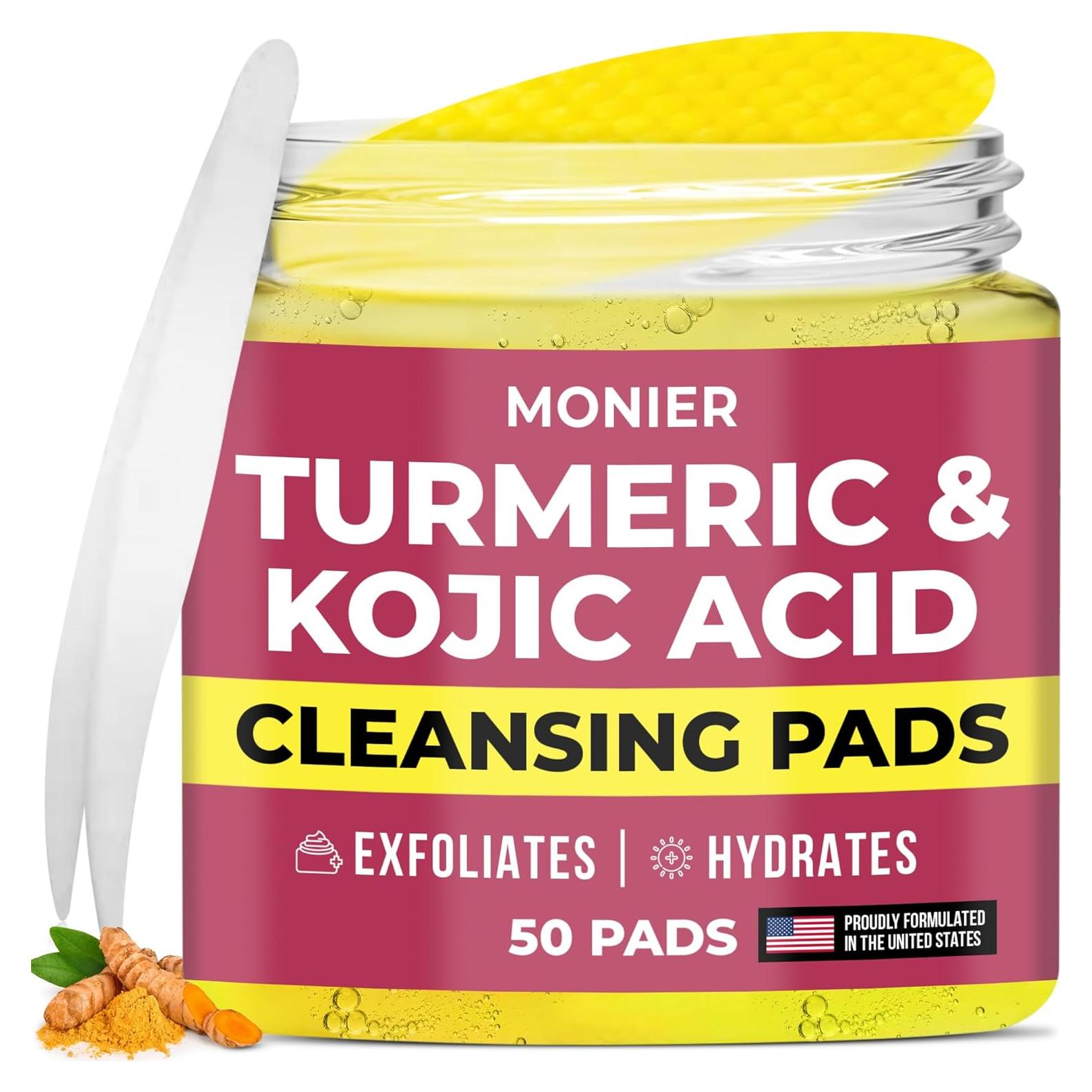 Discos Limpiadores MONIER con Ácido Kójico y Cúrcuma - 50 Unidades