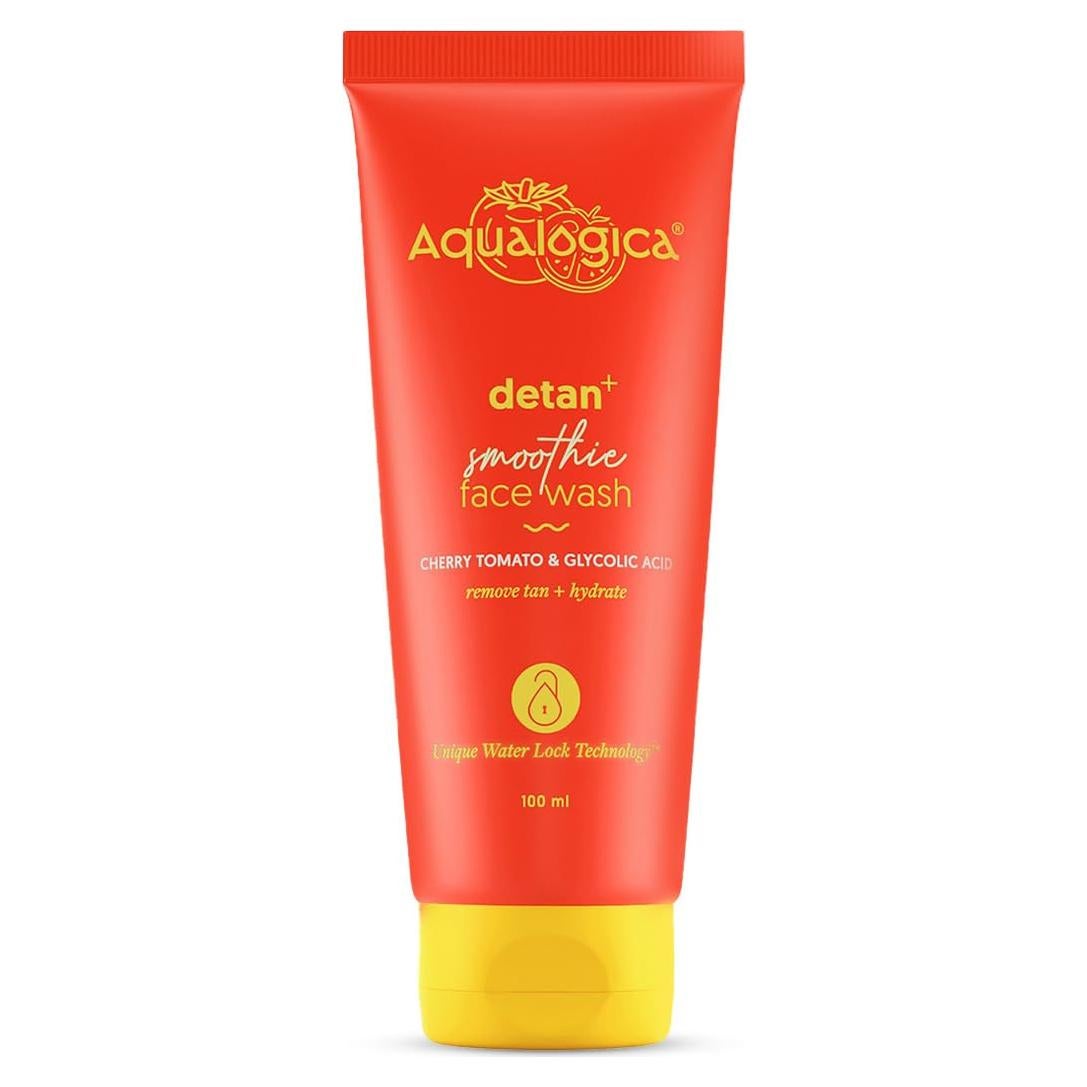 Limpiador Facial Smoothie Aqualogica Detan+ 100ml con Tomate Cherry