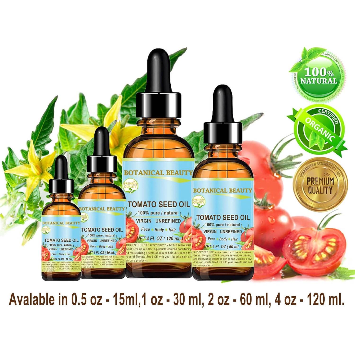 Aceite de Semilla de Tomate 100% Puro 120 ml - Botanical Beauty