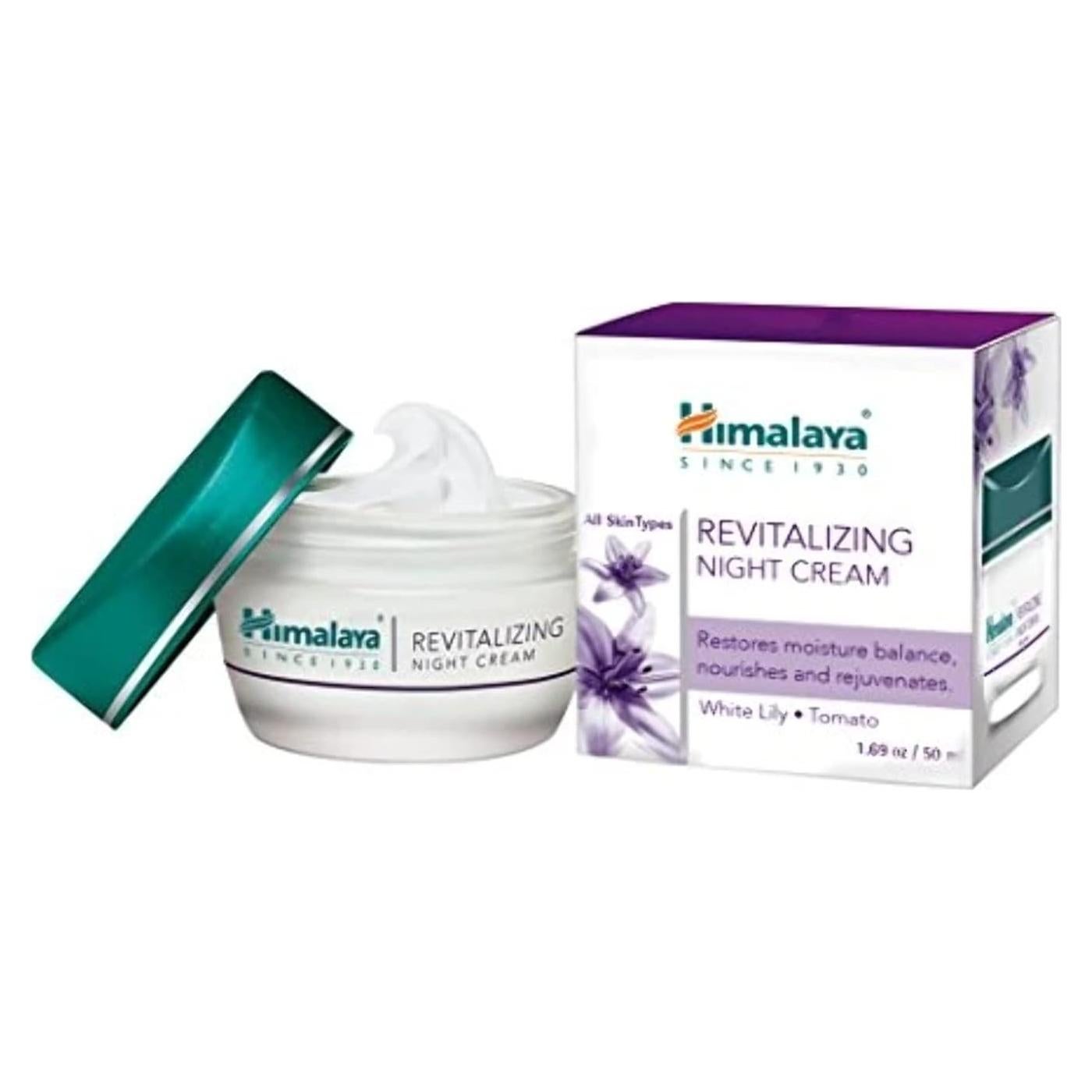 Crema Nocturna Revitalizante Himalaya 47.9 g para Piel Envejecida