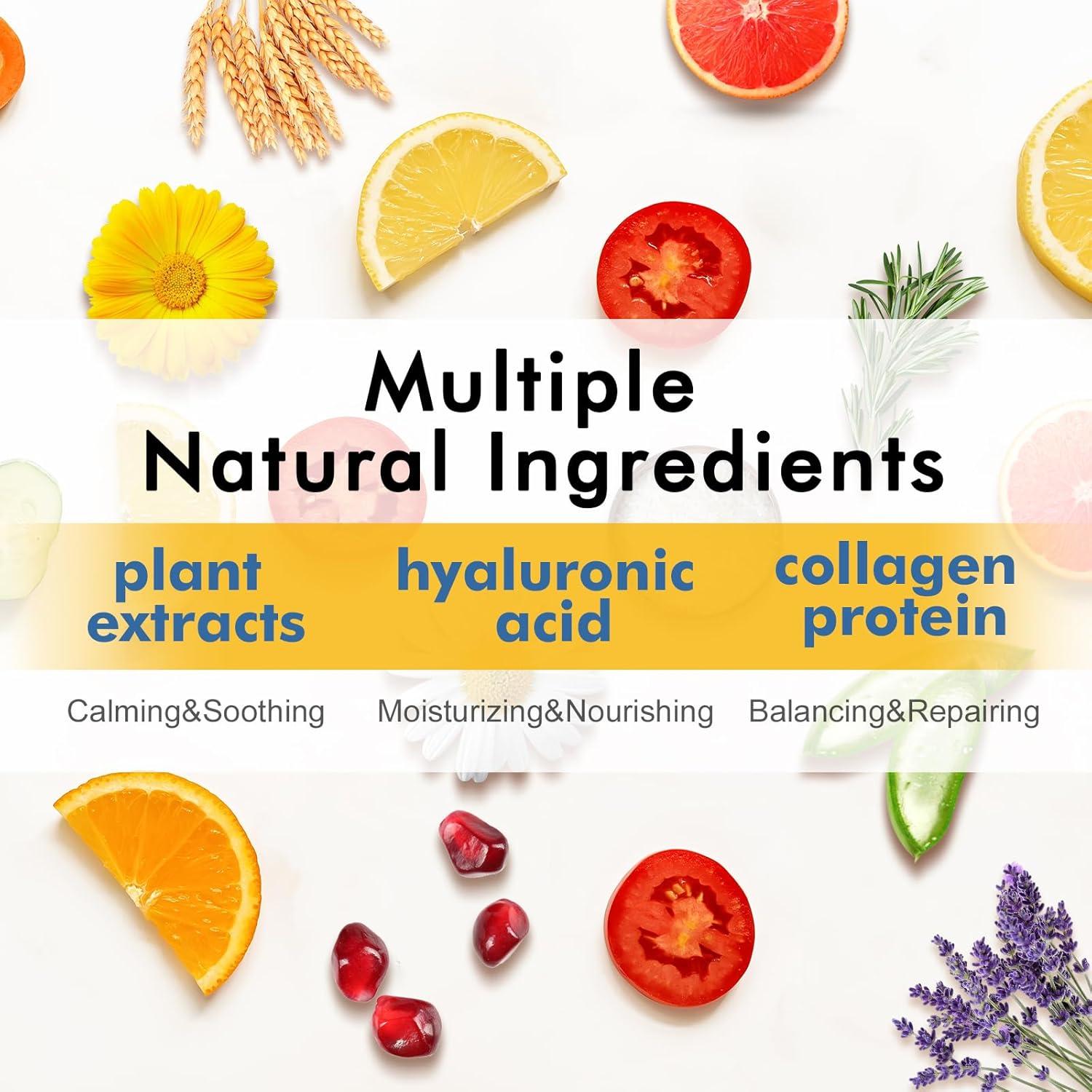 24 Mascarillas Faciales Hidratantes Colágeno Cuidado Piel