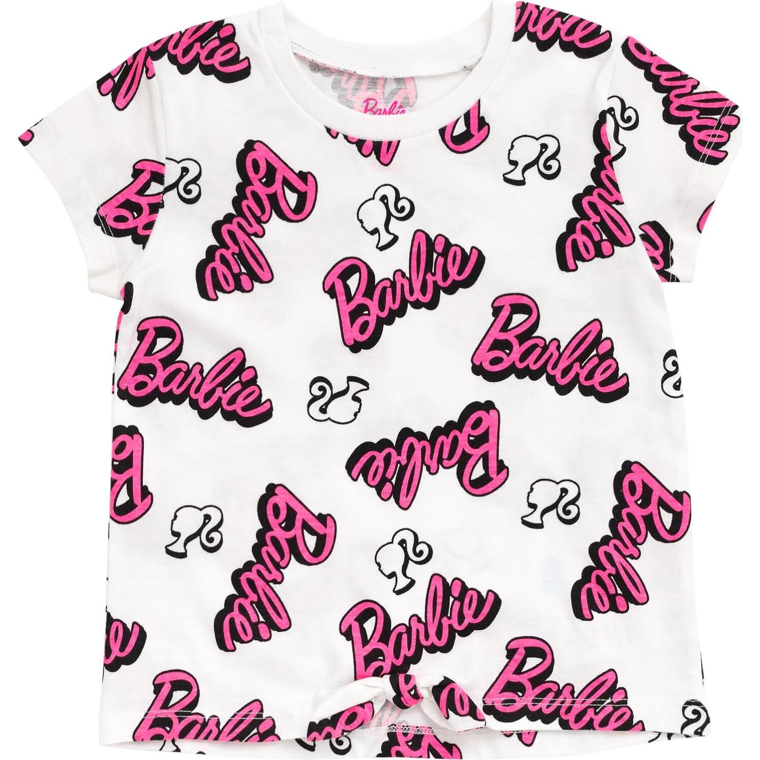 Conjunto camiseta Barbie y pantalones cortos delfín 10-12