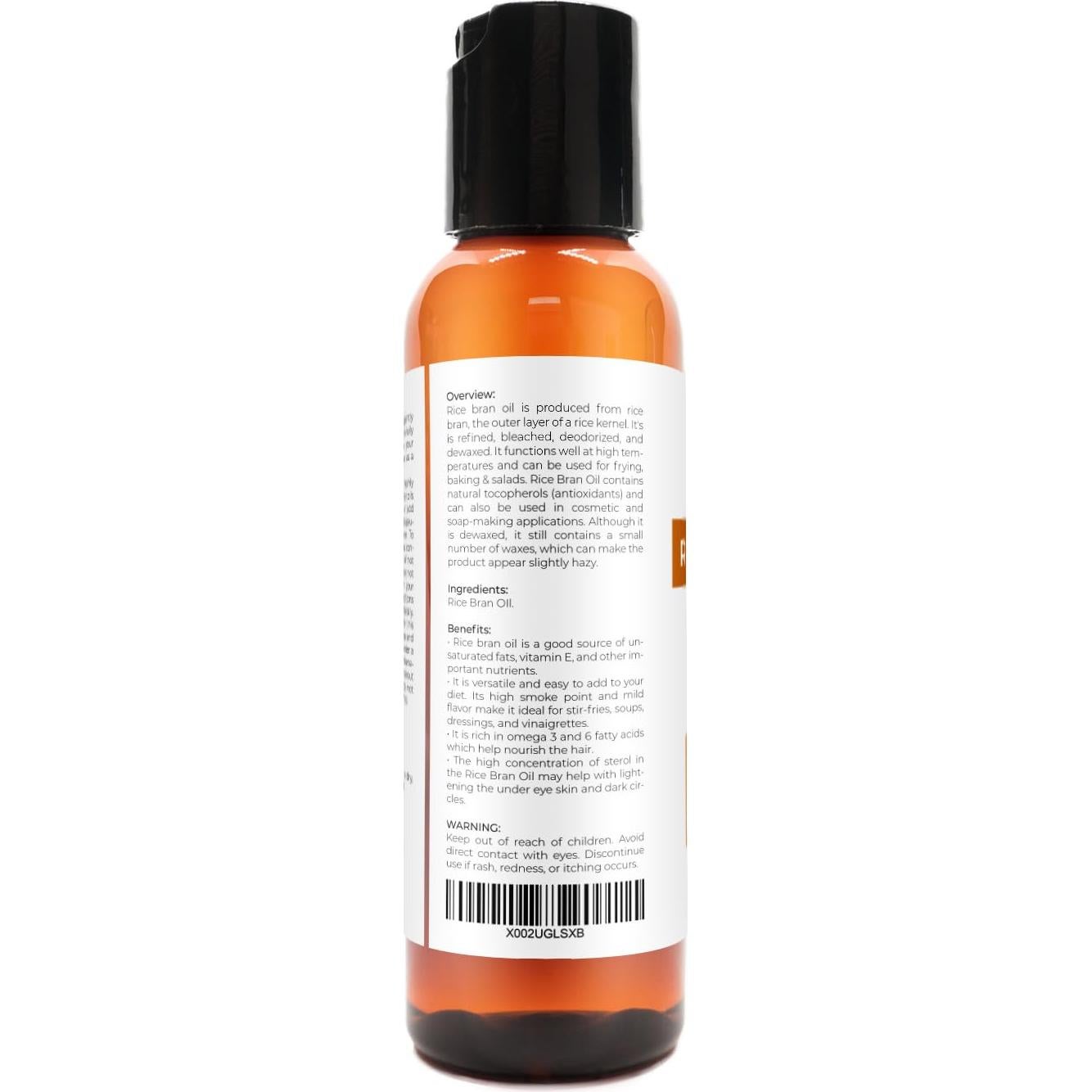 Aceite de Salvado de Arroz Velona 59.15 ml 100% Puro Natural