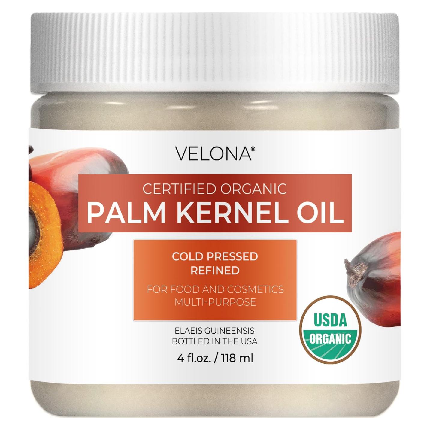 Aceite de Palma de Núcleo Orgánico Velona 118 ml - 100% Puro