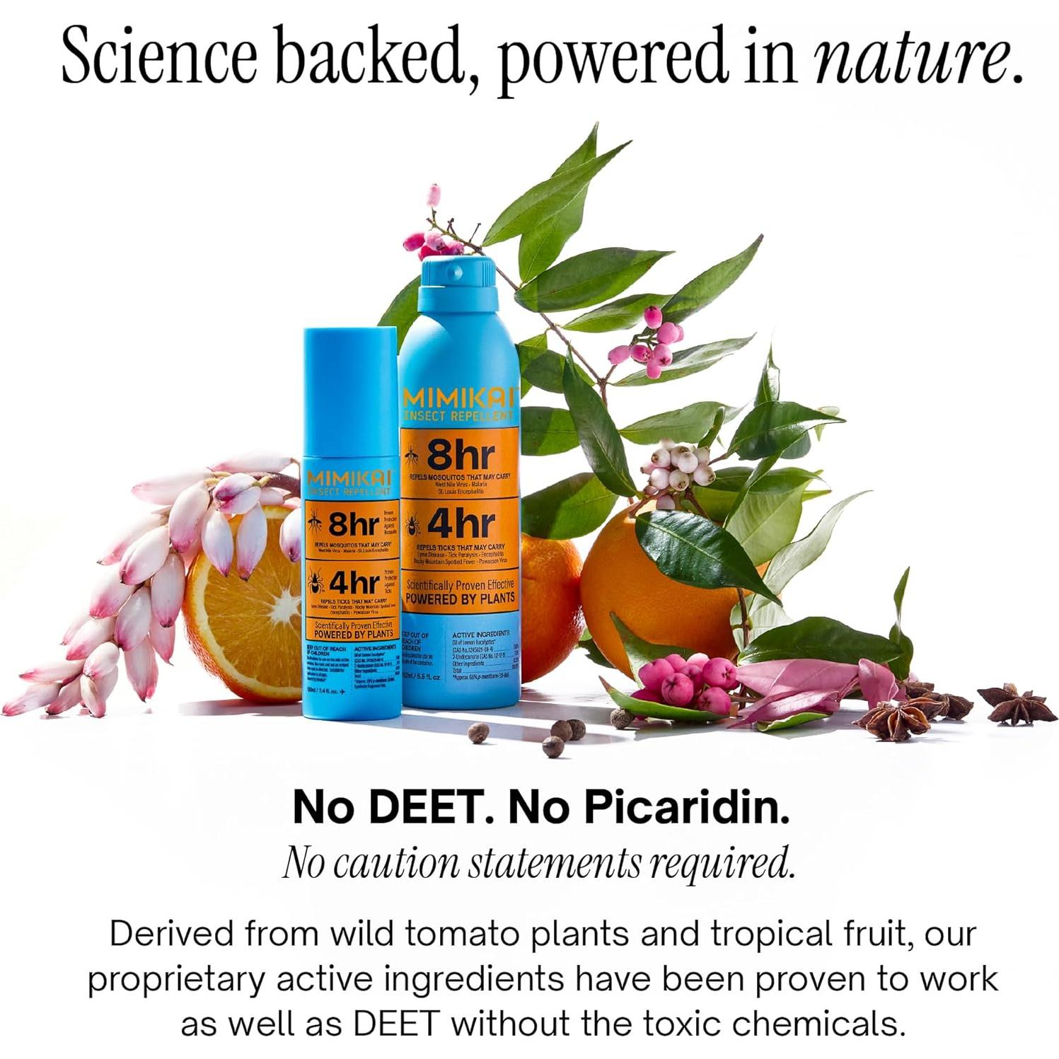 Repelente de Mosquitos y Garrapatas Mimikai 100ml Natural