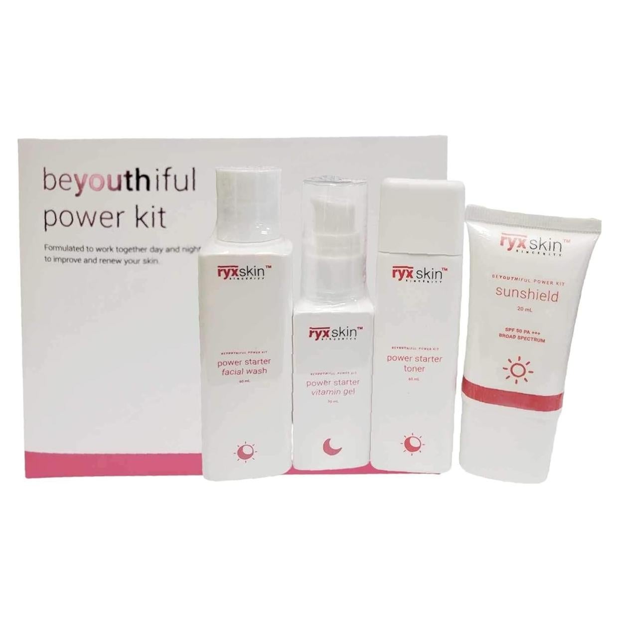 Kit de Cuidado de la Piel BeYOUTHIFUL Hydra Glow 5 Piezas