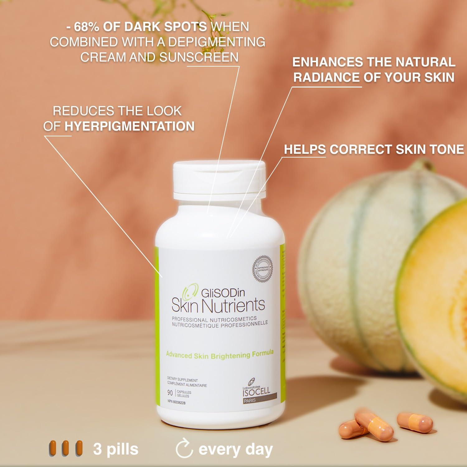 Suplemento Iluminador de Piel GliSODin - 90 Cápsulas