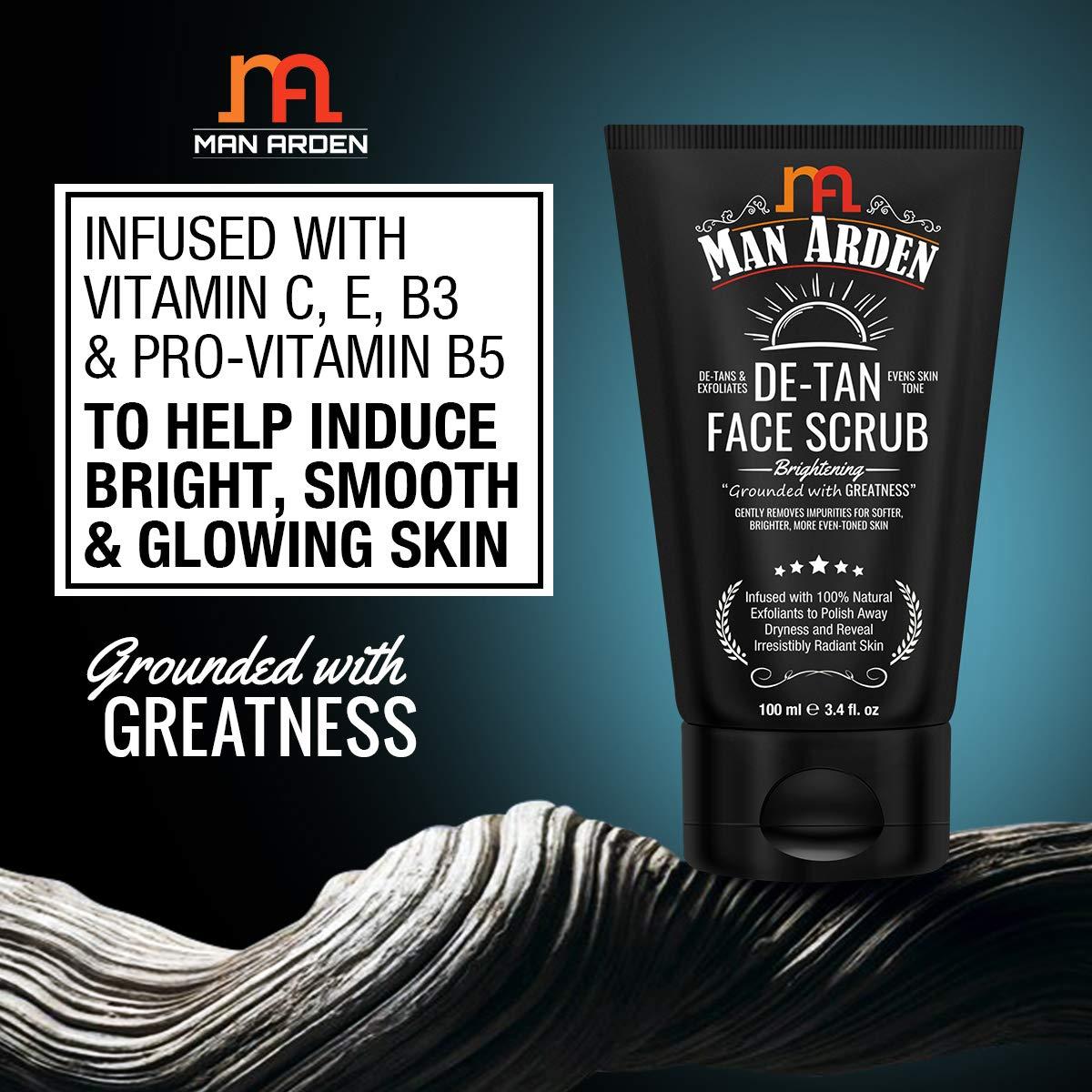 Exfoliante Facial Iluminador Man Arden 100ml - Elimina Bronceado