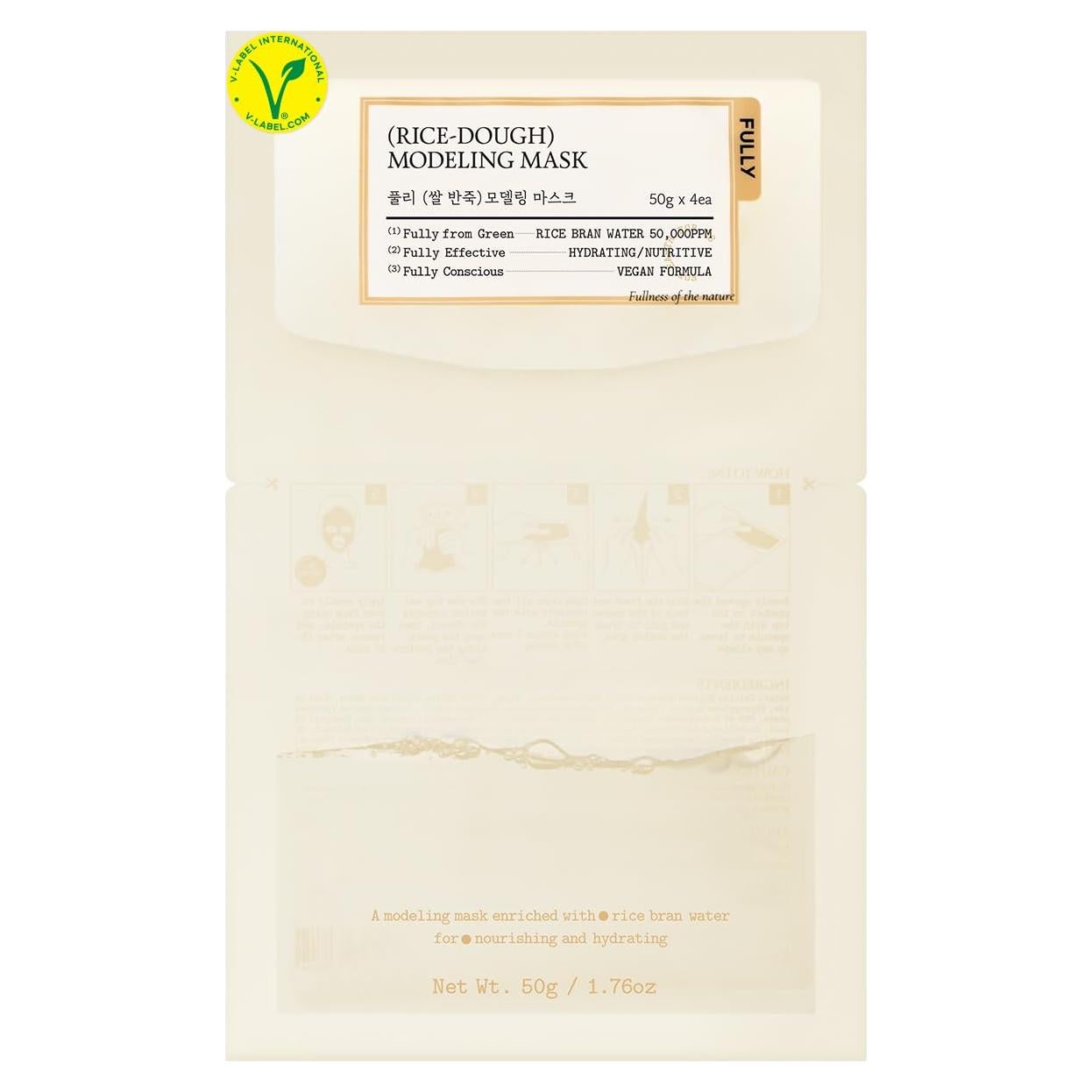 Máscara Facial de Modelado Fully - Hidratación y Radiancia 4x49.6g