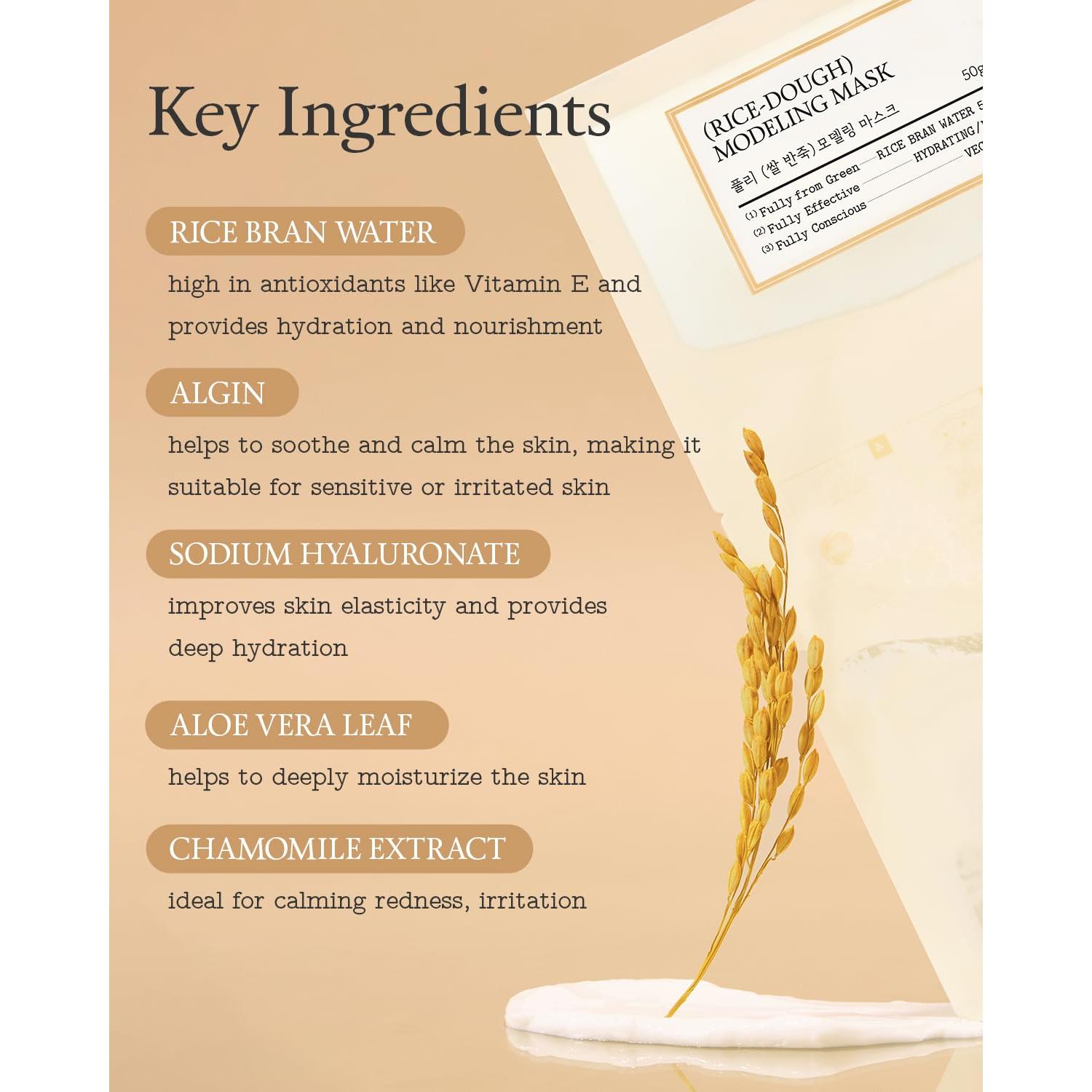 Máscara Facial de Modelado Fully - Hidratación y Radiancia 4x49.6g