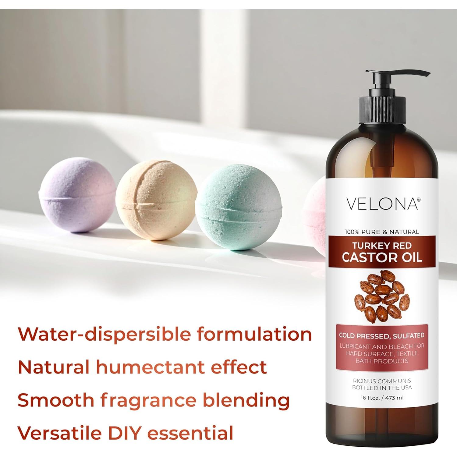 Aceite de Ricino Rojo Velona 3.3L 100% Puro y Natural