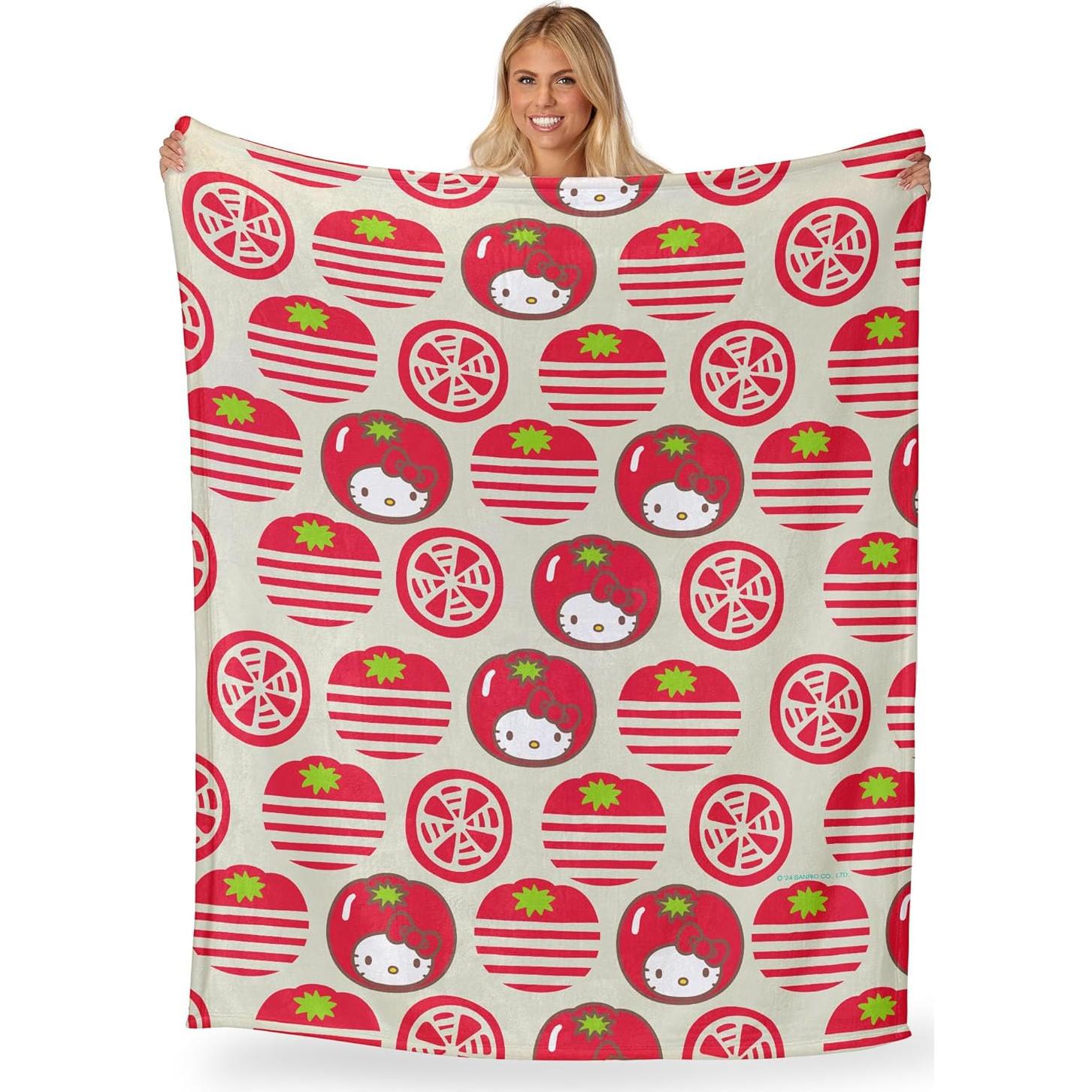 Manta de Toque de Seda Hello Kitty Northwest 127x152 cm Chica Tomate