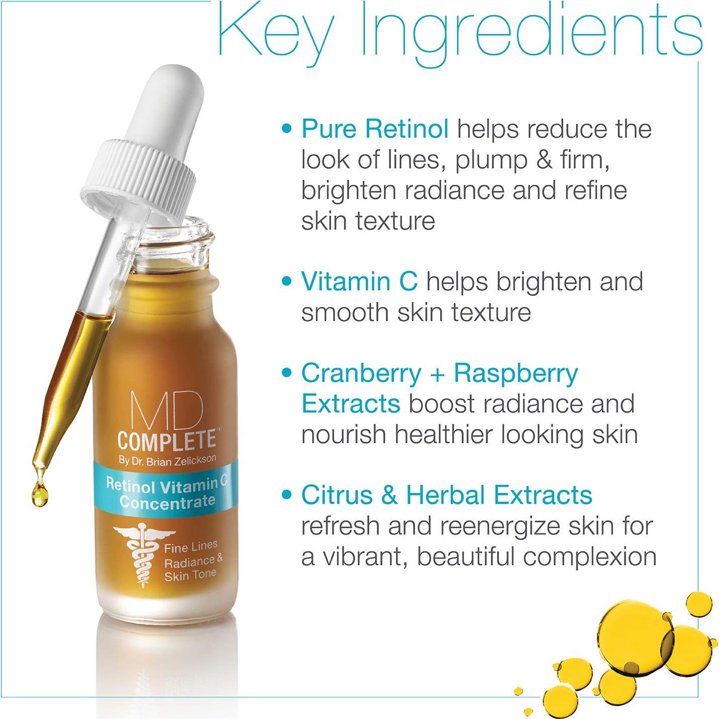 Suero Antienvejecimiento MD Complete con Retinol y Vitamina C 15ml