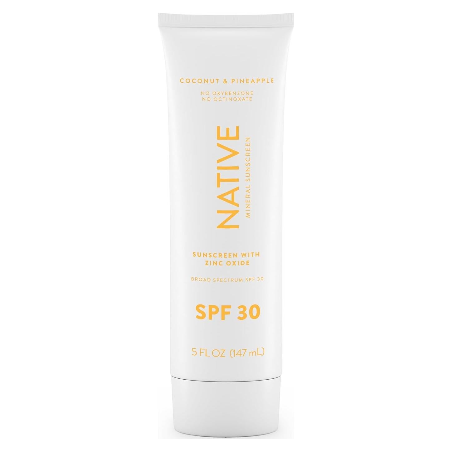 Protector Solar Nativo SPF 30 142g - Piel Sensible - Aroma Piña y Coco