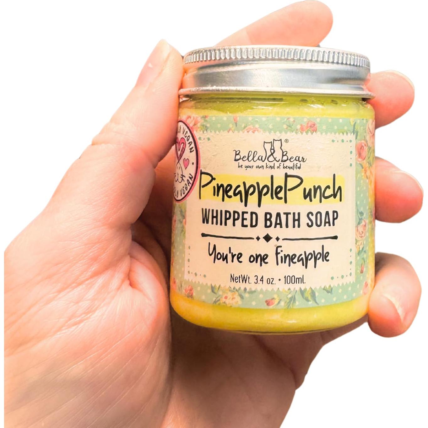 Jabón Batido de Piña Bella & Bear - Gel de Ducha Vegano 96g