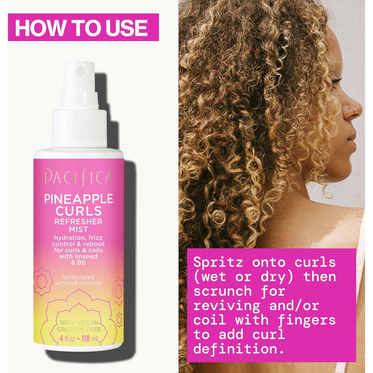 Nebulizador Refrescante de Rizos Pacifica 113 ml - Hidratante Vegano