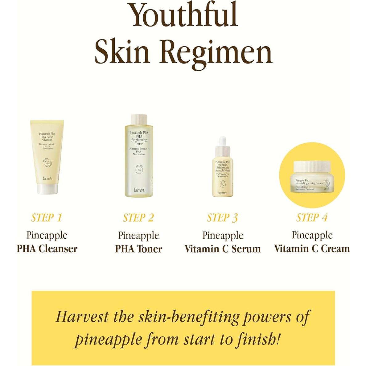 Crema de Vitamina Plus Piña Farm Rx 50ml - Aclara Imperfecciones