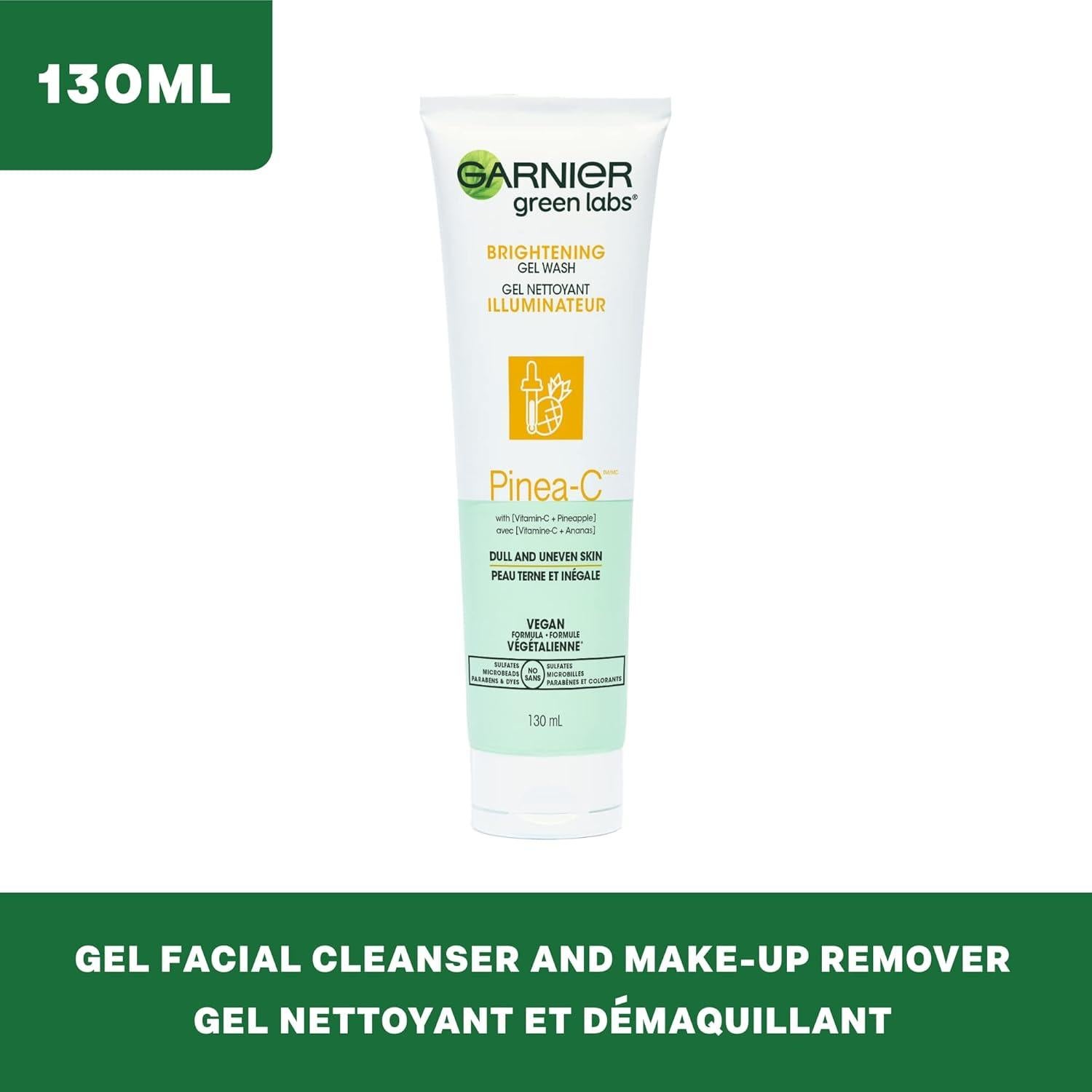 Gel Limpiador Iluminador Garnier SkinActive Pinea-C 390 ml