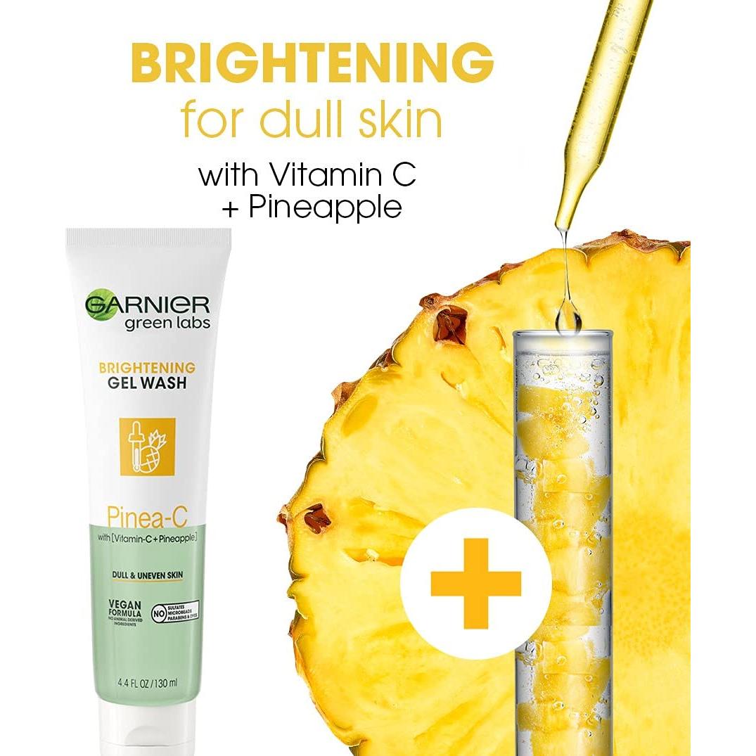 Gel Limpiador Iluminador Garnier SkinActive Pinea-C 390 ml