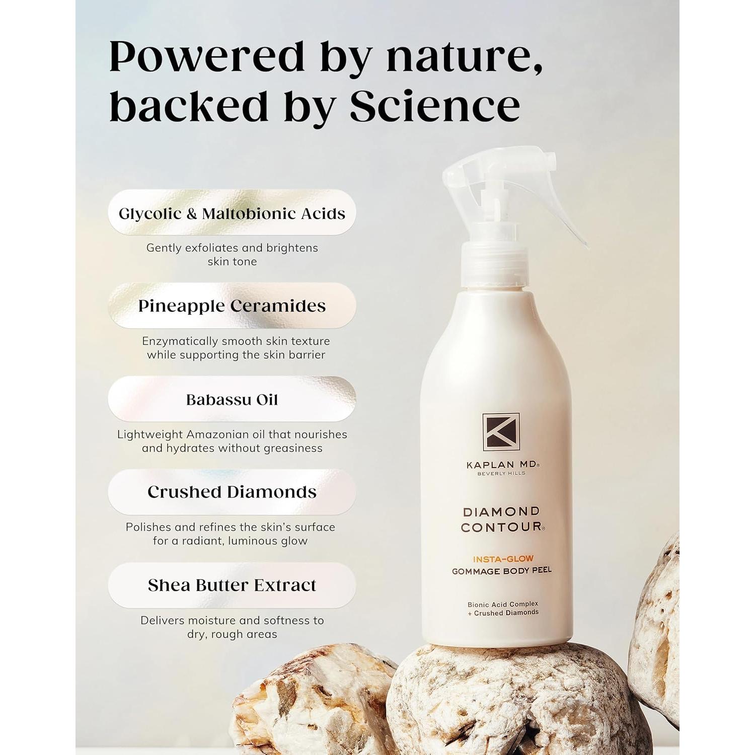 Exfoliante Corporal Kaplan MD Gommage 300 ml con Ácido Glicólico