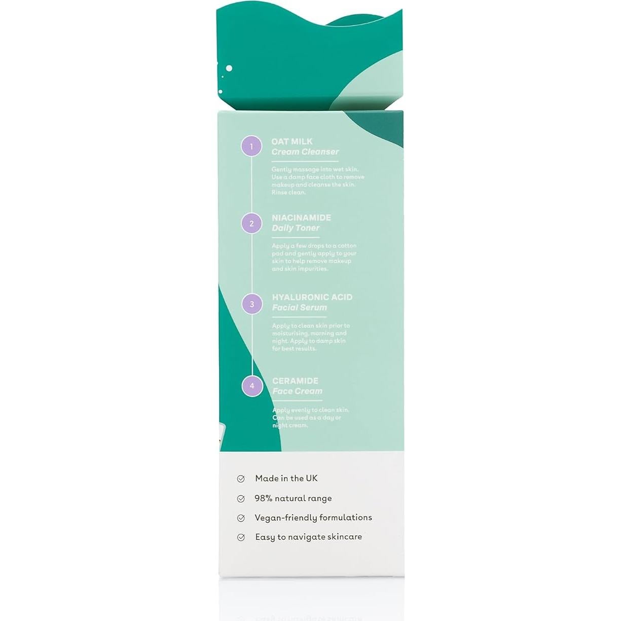 Conjunto de Cuidado de la Piel Q+A - 4 Pasos Hidratantes Vegano