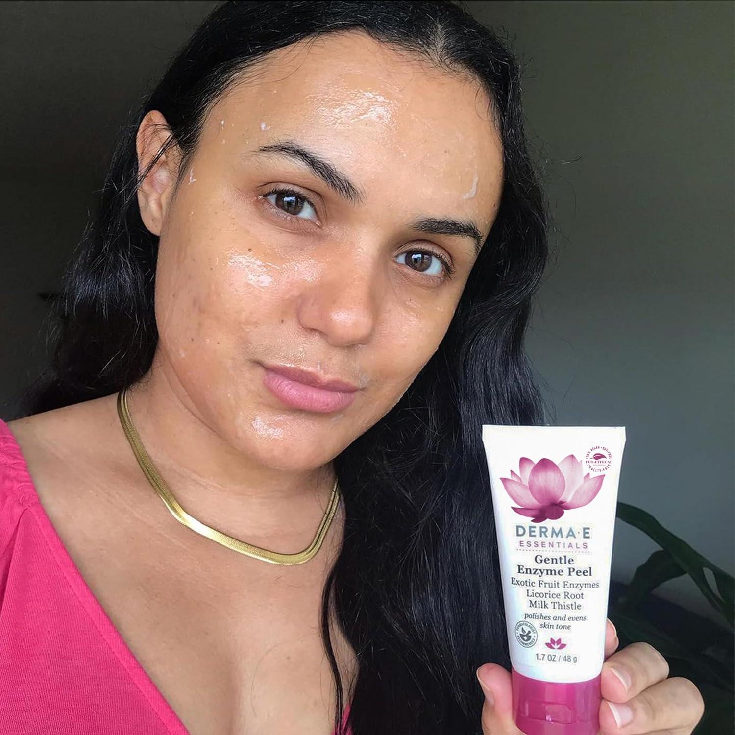 Peeling Facial Enzimático Suave DERMA E 48.2 g - Ilumina y Renueva