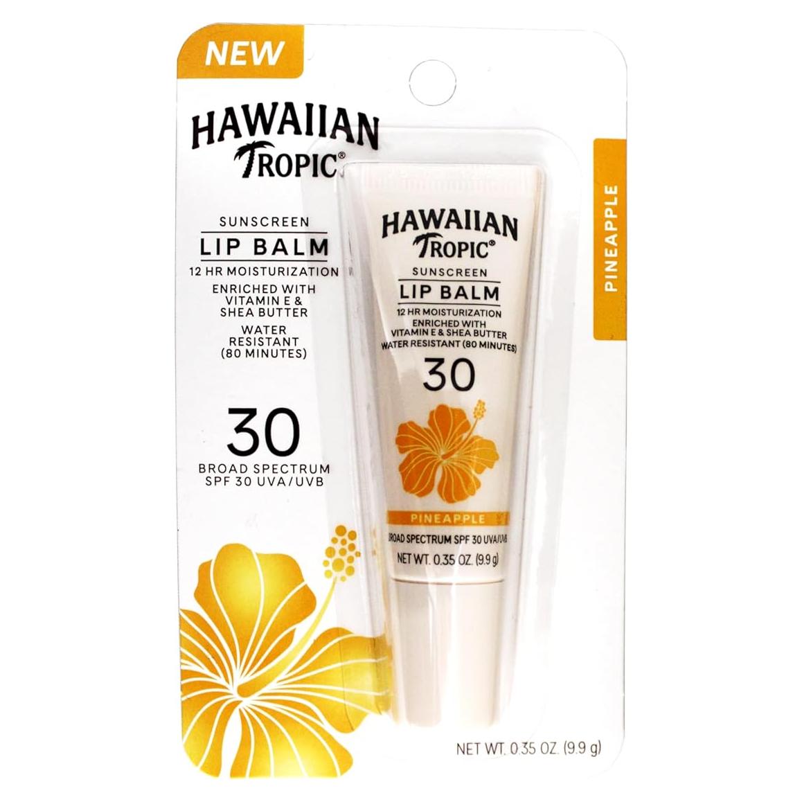 Bálsamo Labial Hawaiian Tropic SPF 30 Piña 8.5g - Hidratante