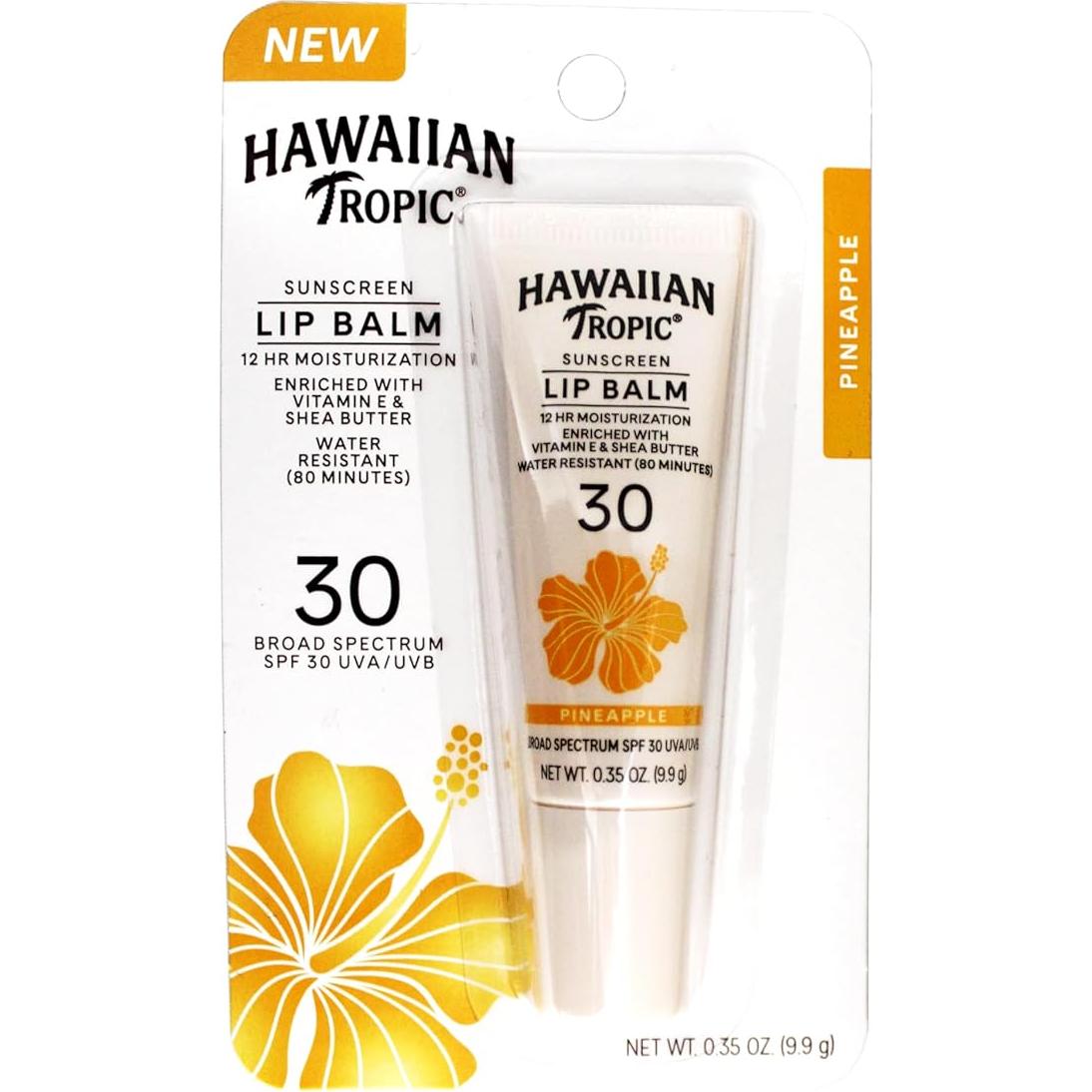 Bálsamo Labial Hawaiian Tropic SPF 30 Piña 8.5g - Hidratante