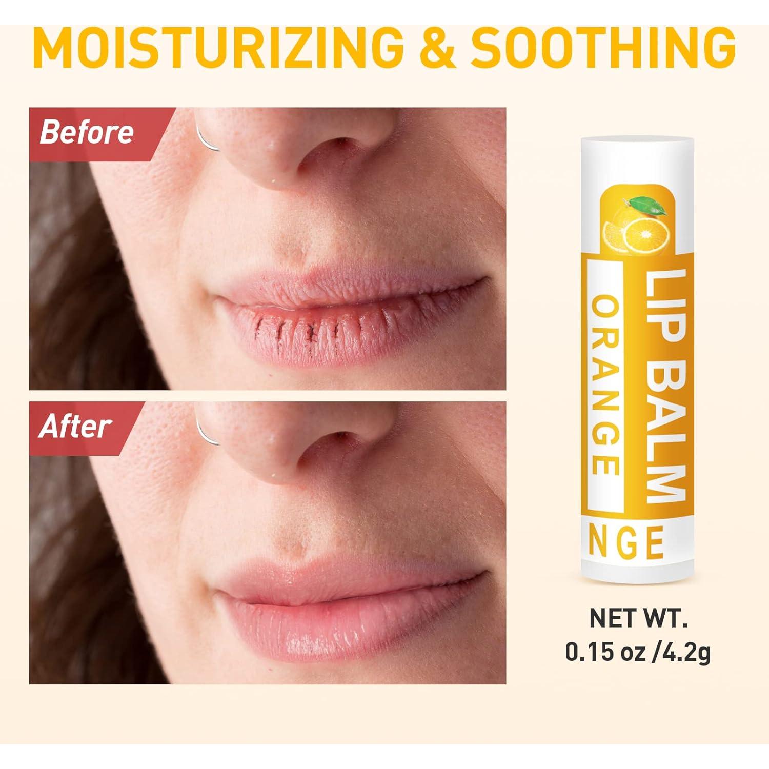 Bálsamo Labial Natural DMSKY 60 Tubos Hidratantes 12 Sabores