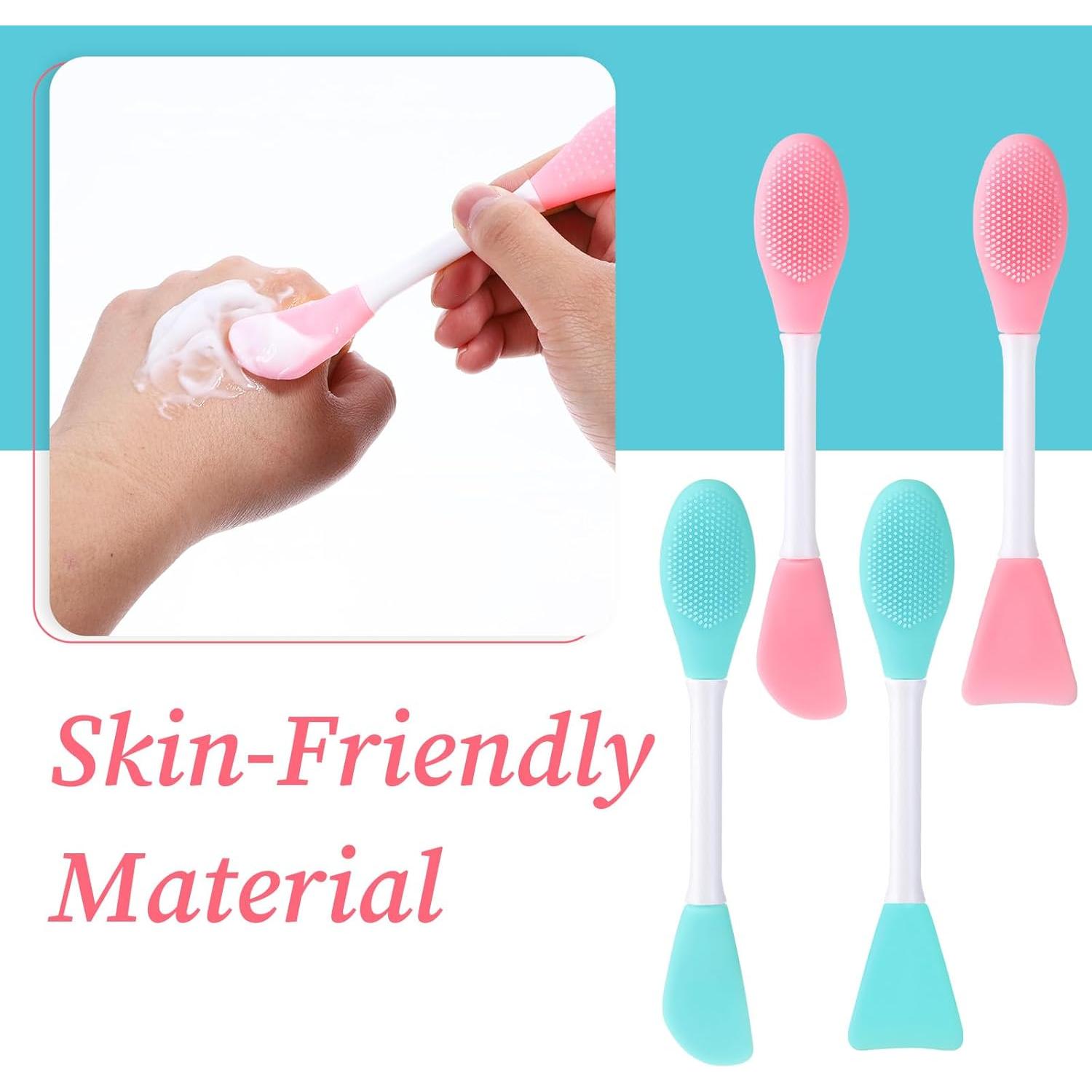 Set de 4 Cepillos Faciales Doble Cara Bruislard - Silicona