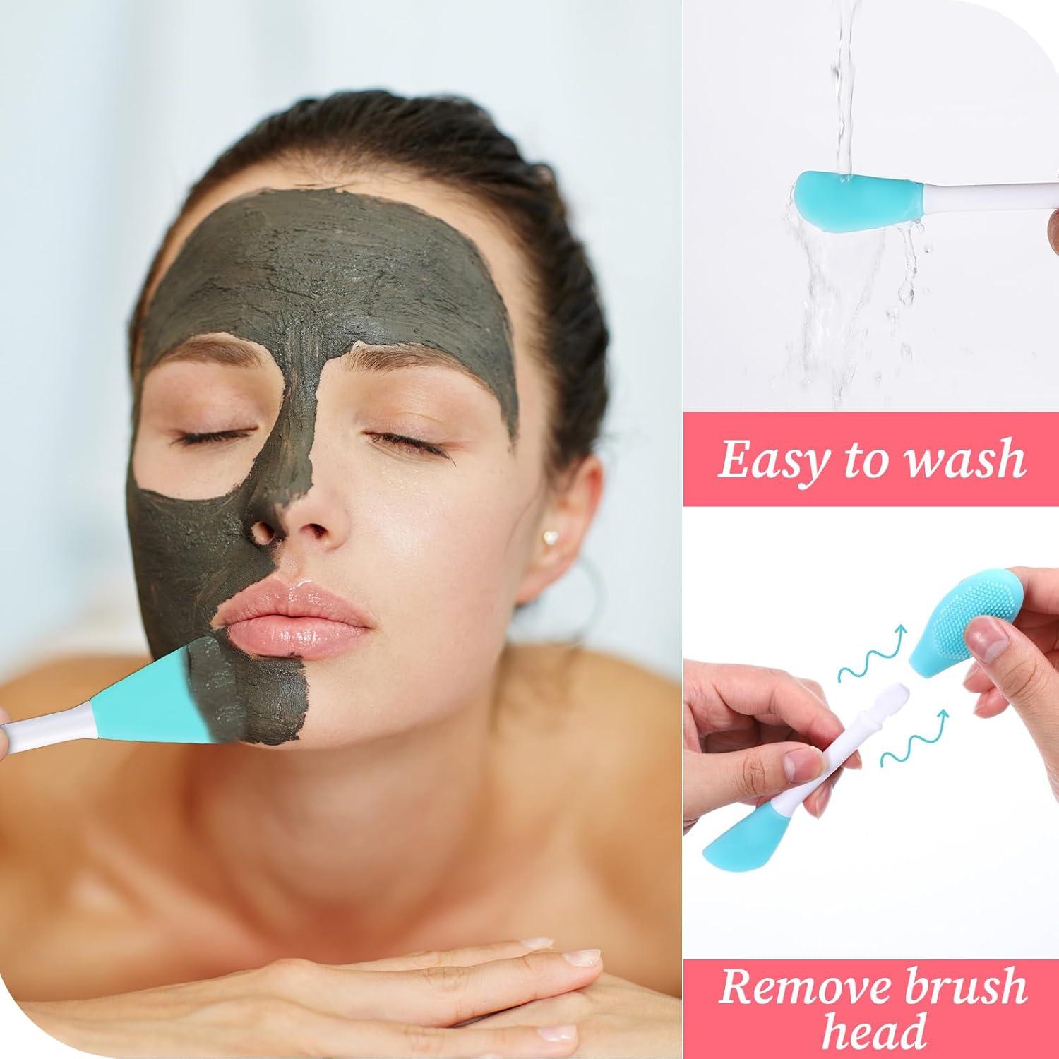 Set de 4 Cepillos Faciales Doble Cara Bruislard - Silicona