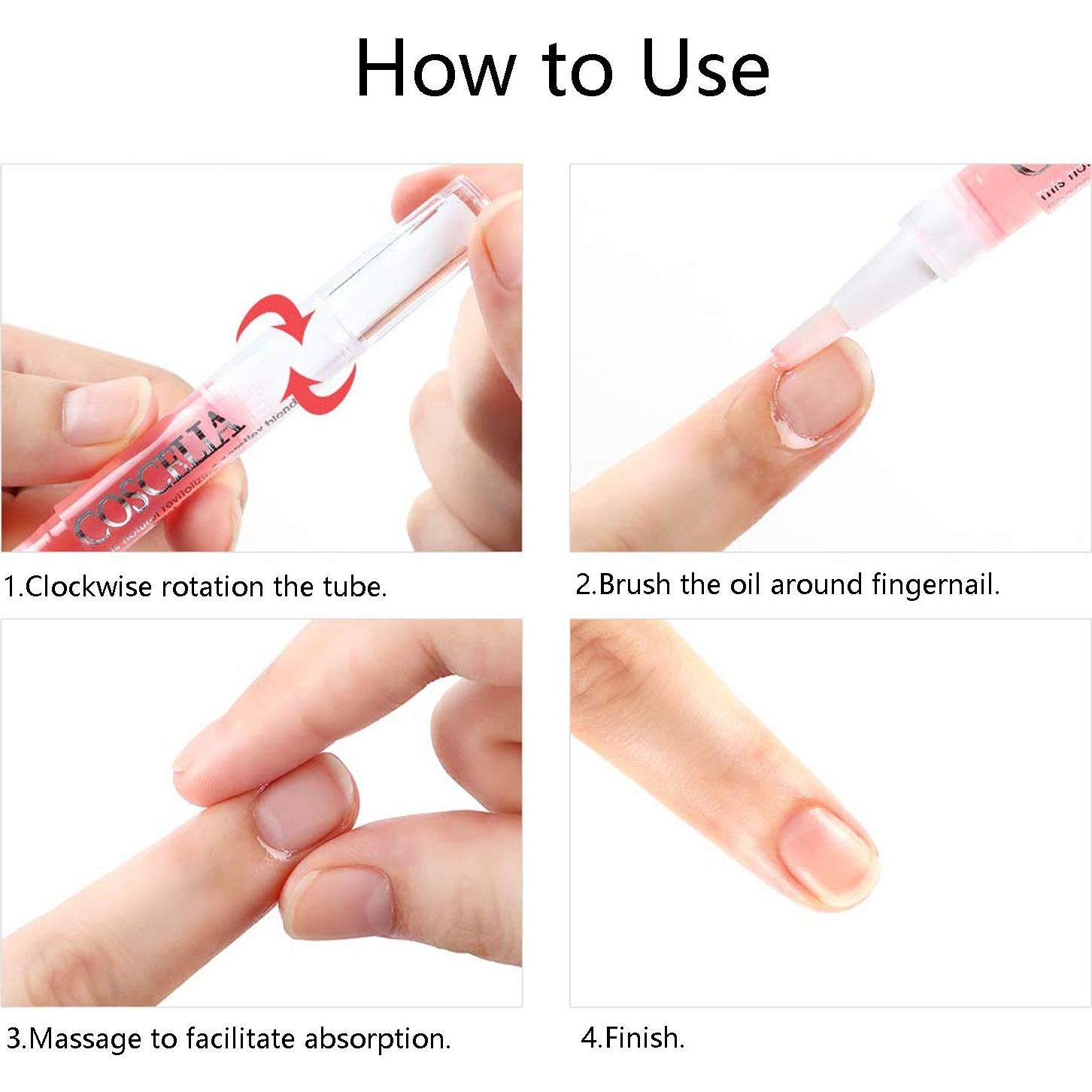 Set de 6 Bolígrafos de Aceite para Cutículas Meschett