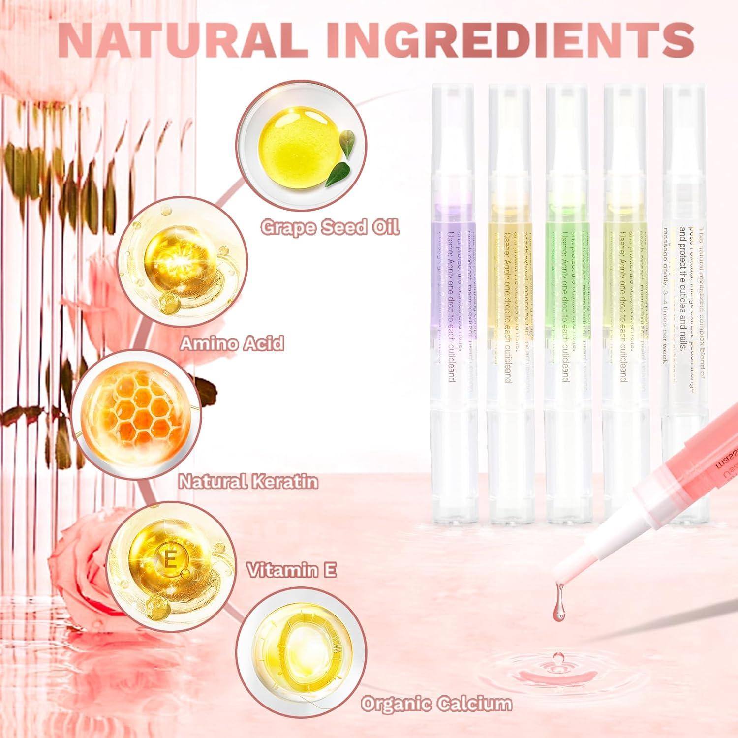 Set de 6 Bolígrafos de Aceite para Cutículas Meschett