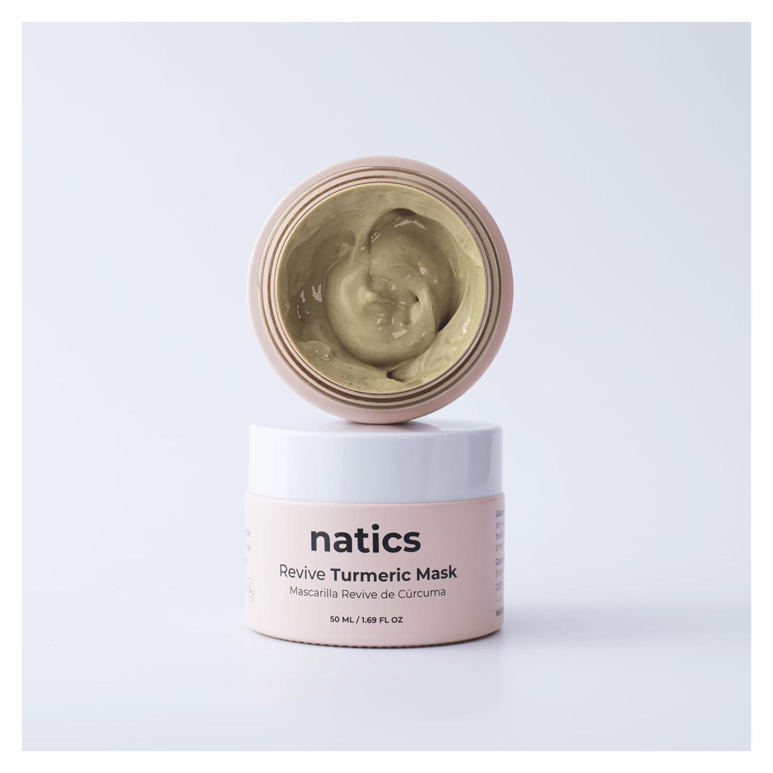 Mascarilla Facial Revive Natics 50ml - Arcilla Hidratante con Aloe y Escualano