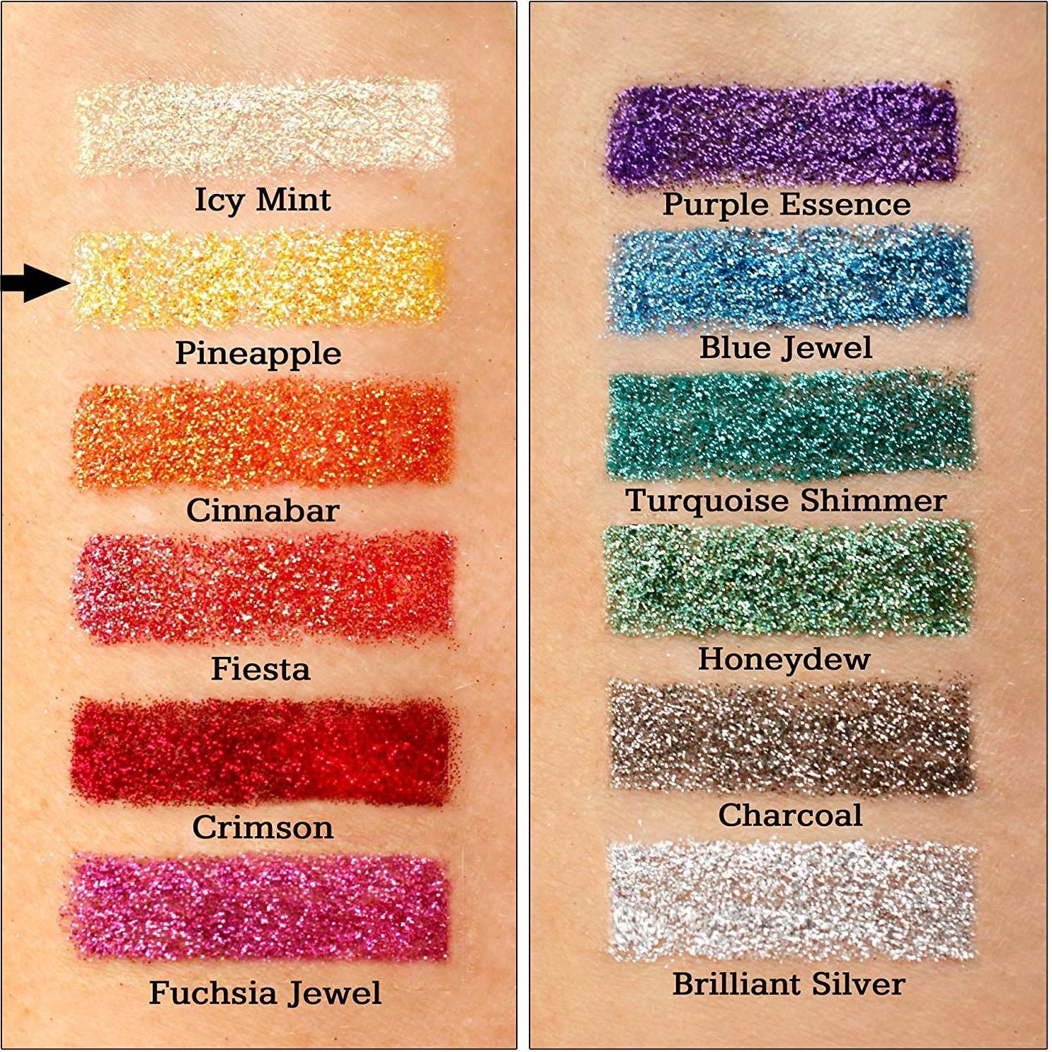 Purpurina Cosmética Glitties Piña 10g - Extra Fina 0.15mm