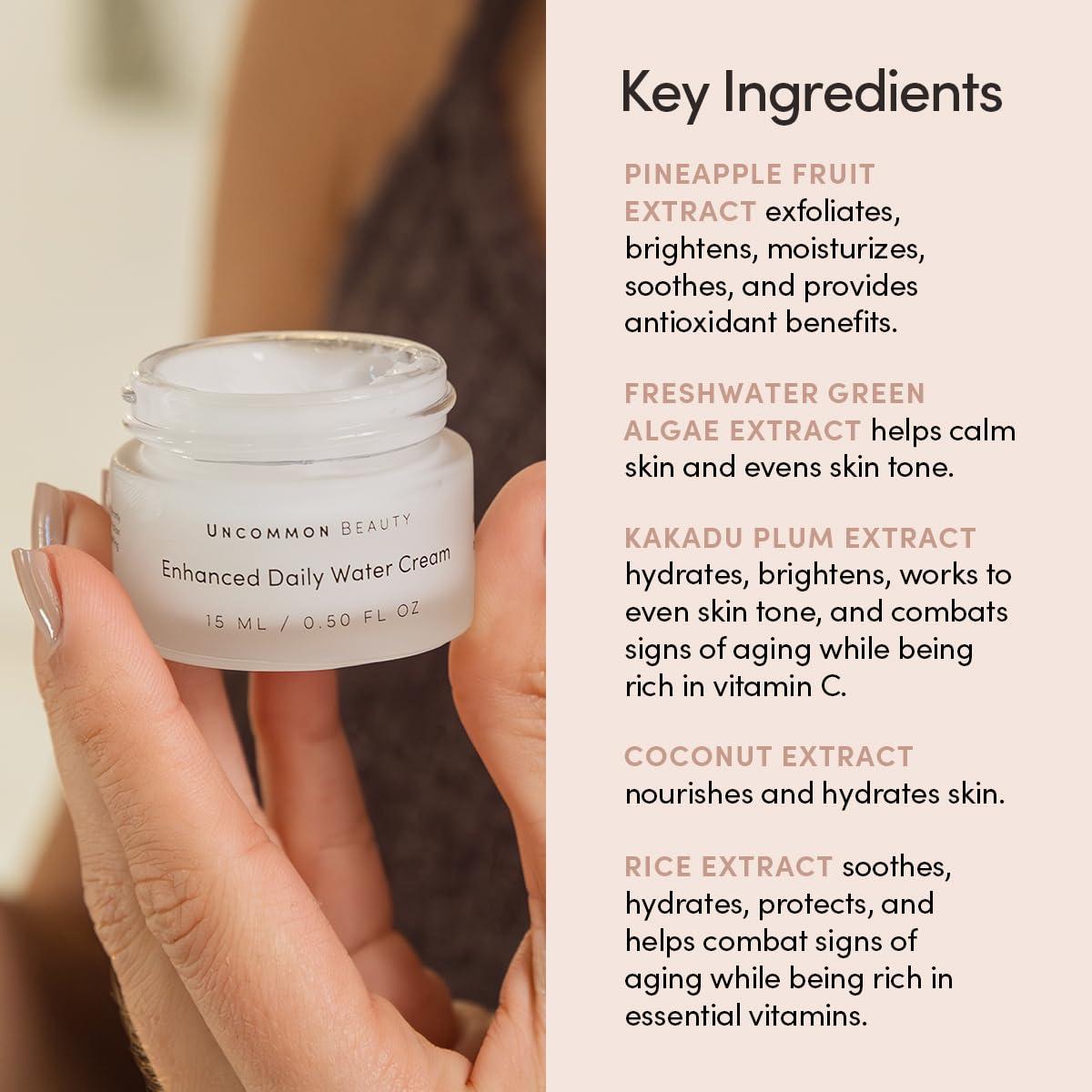 Crema Hidratante Diaria Uncommon Beauty 14.79 ml Vegana