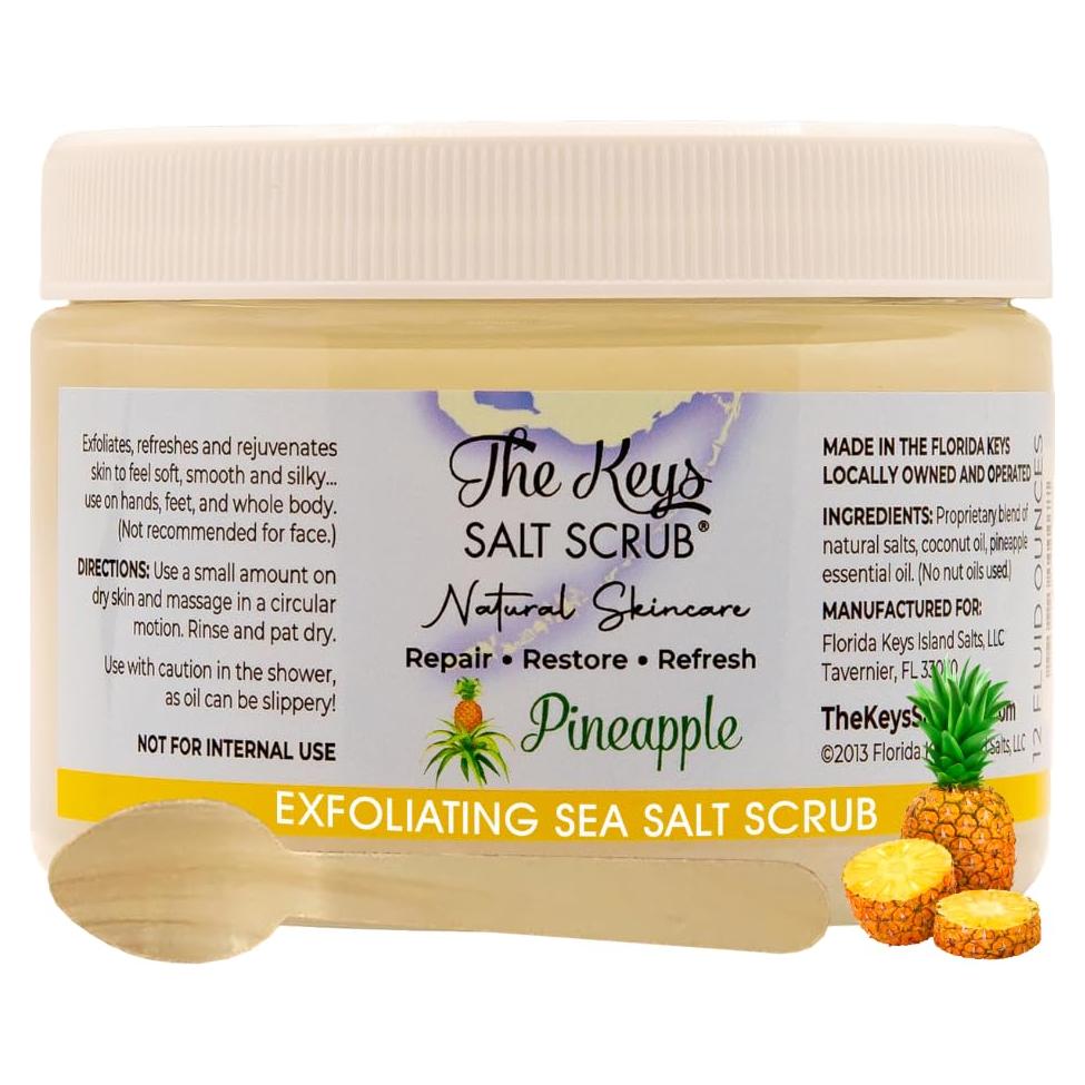 Exfoliante Corporal Orgánico The Keys - Sal Marina Piña 340 g