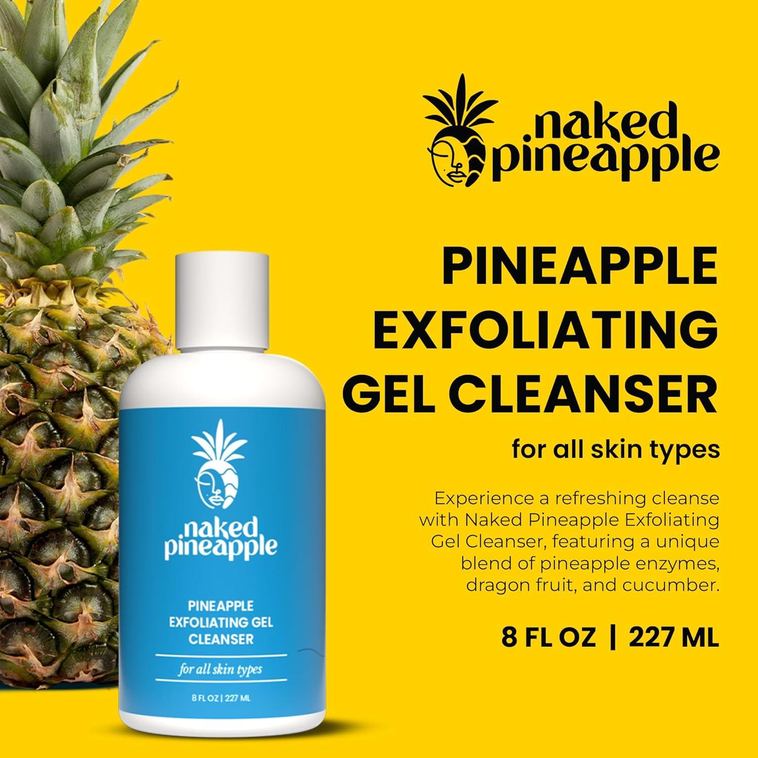 Gel Limpiador Exfoliante Naked con Enzimas de Piña 226.8g