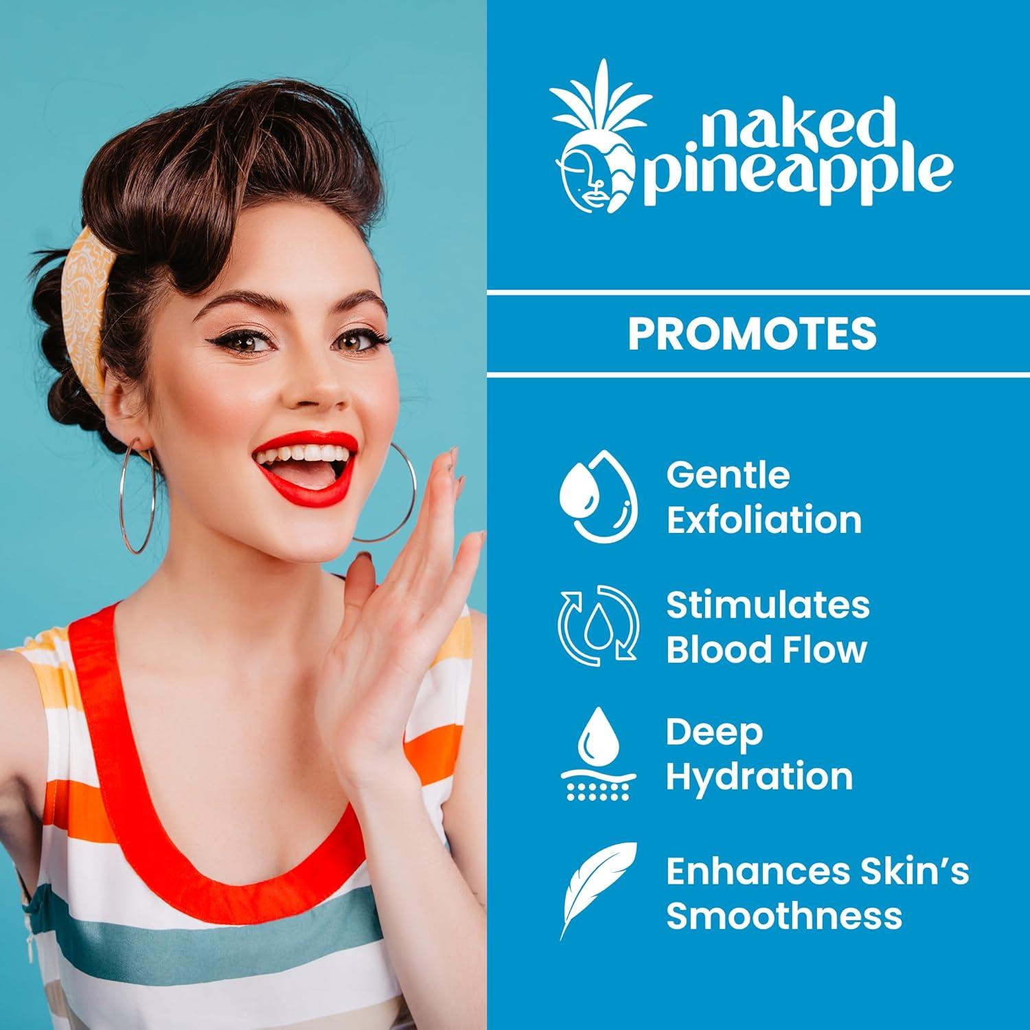 Gel Limpiador Exfoliante Naked con Enzimas de Piña 226.8g