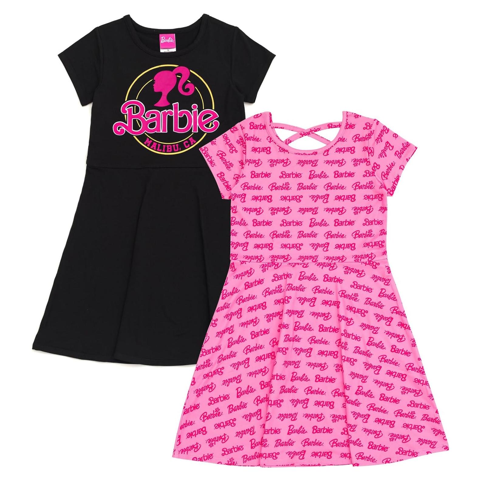 Barbie Vestido Patinadora Niñas 10-12 Años Rosa/Negro