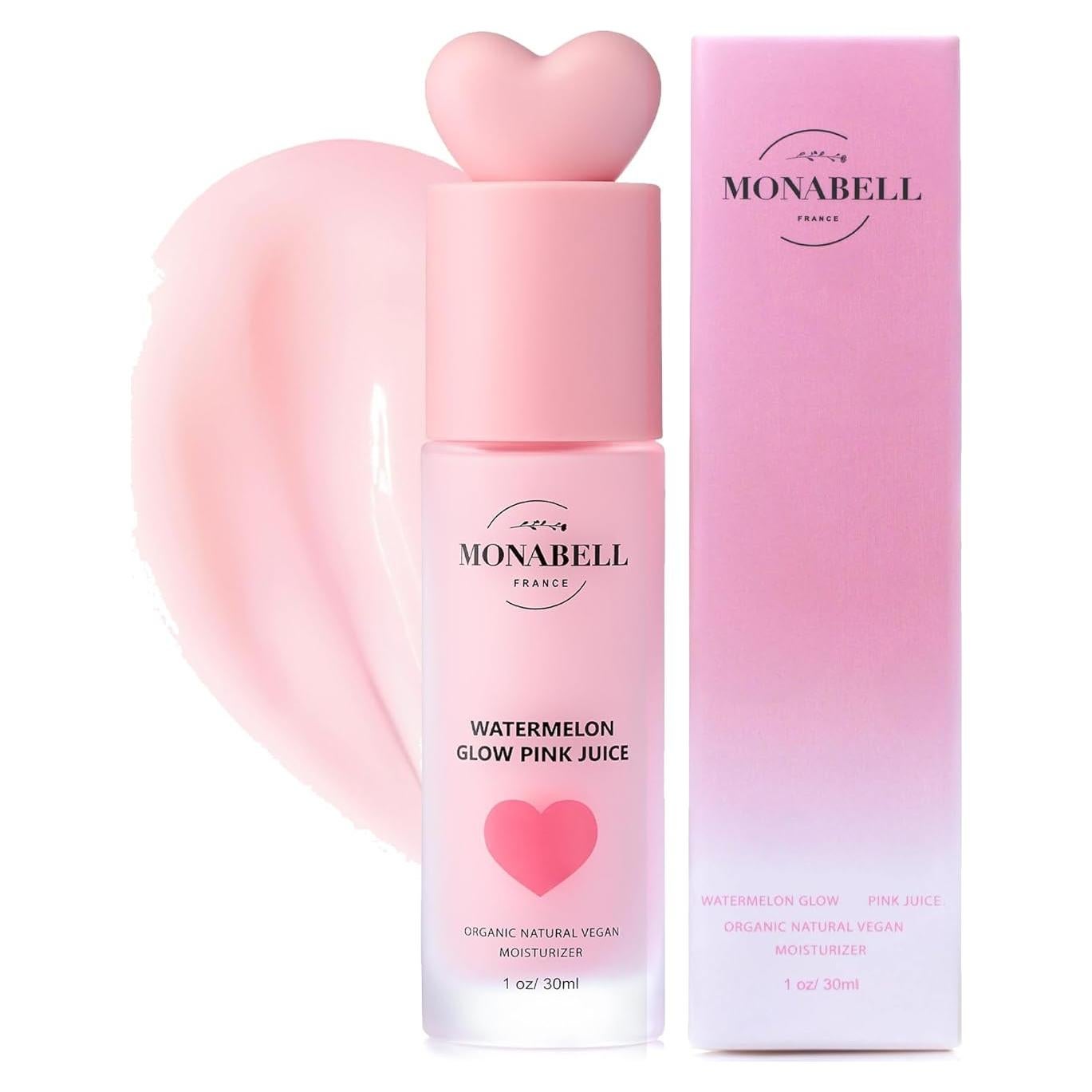 Hidratante Facial Monabell Sandía Rosa 132 g Vegano