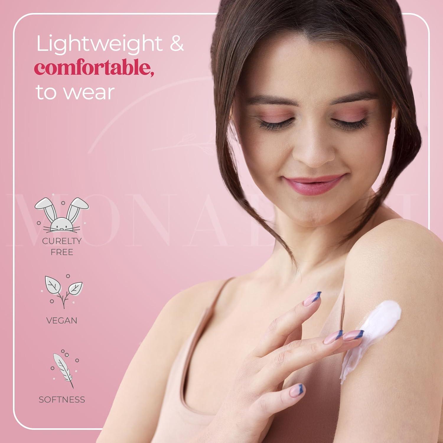 Hidratante Facial Monabell Sandía Rosa 132 g Vegano