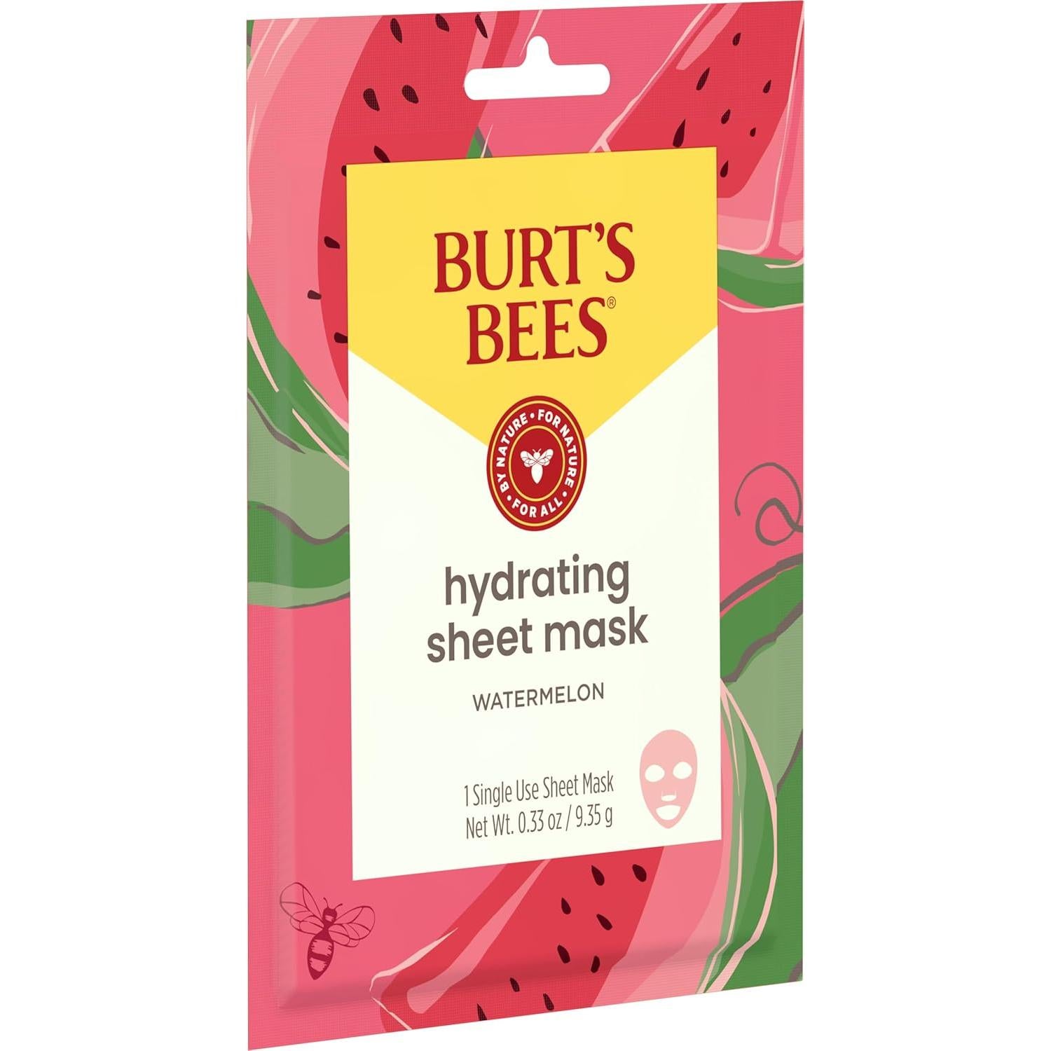 Mascarilla Hidratante Burt's Bees con Sandía - Paquete de 6 Unidades