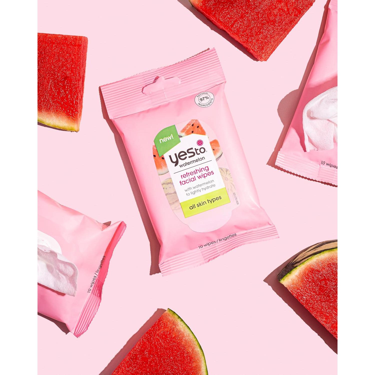 Set de Cuidado de Piel Sandía - Toallitas, Crema, Bálsamo y Hidratante