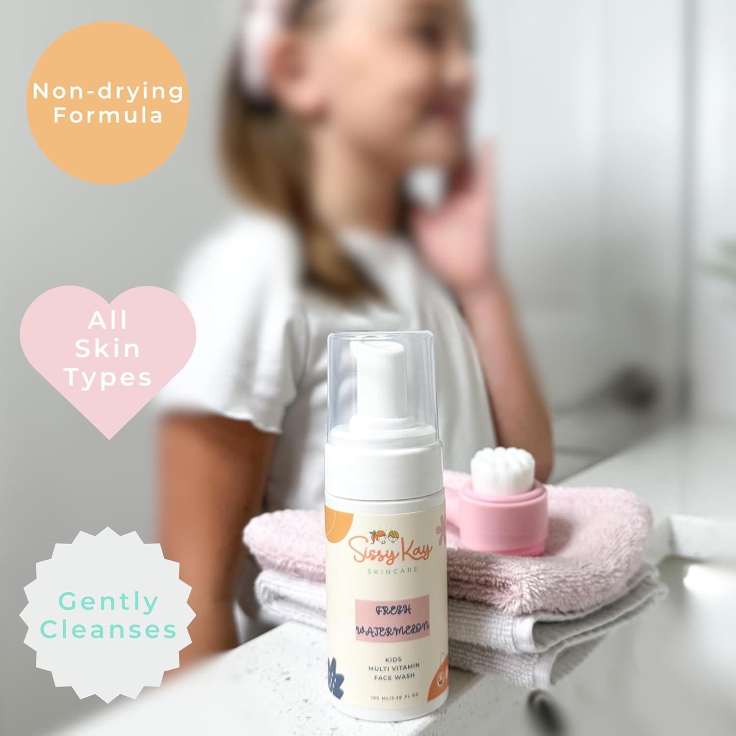 Jabón Facial Espumoso para Niños Sissy Kay - Sandía 100ml