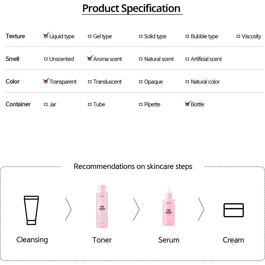 Tónico Rosa NACIFIC 150ml - Extracto de Sandía Hidratante